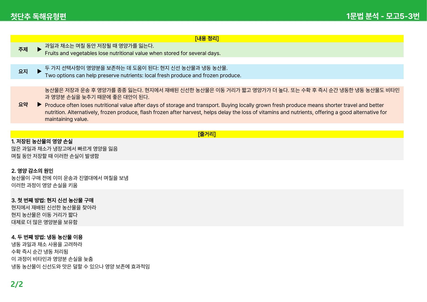 첫단추 독해유형편(2025) - 미니모의고사 5회 상세분석_preview_undefined