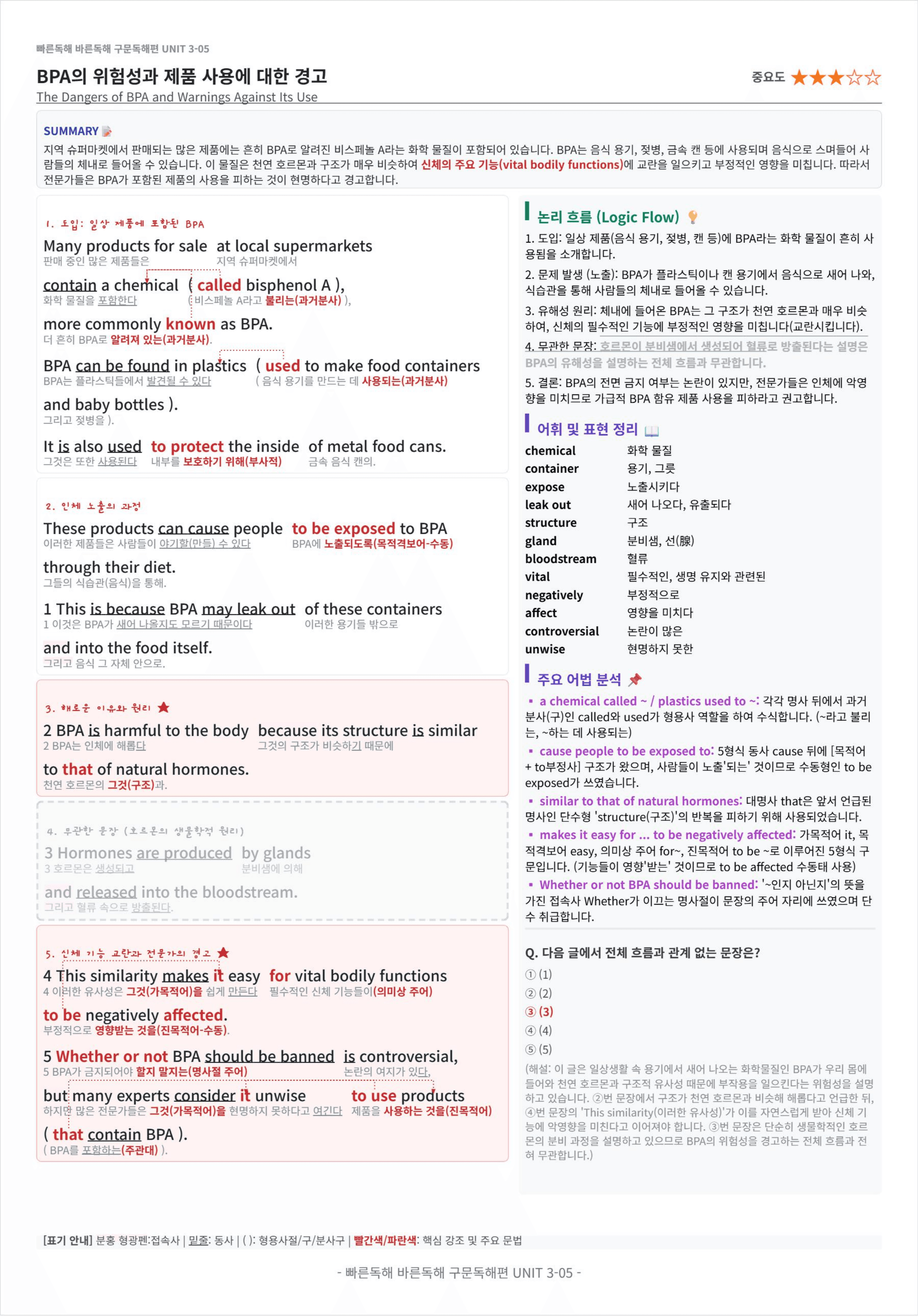 빠른독해 바른독해 구문독해편 UNIT 3 킹스분석_preview_undefined