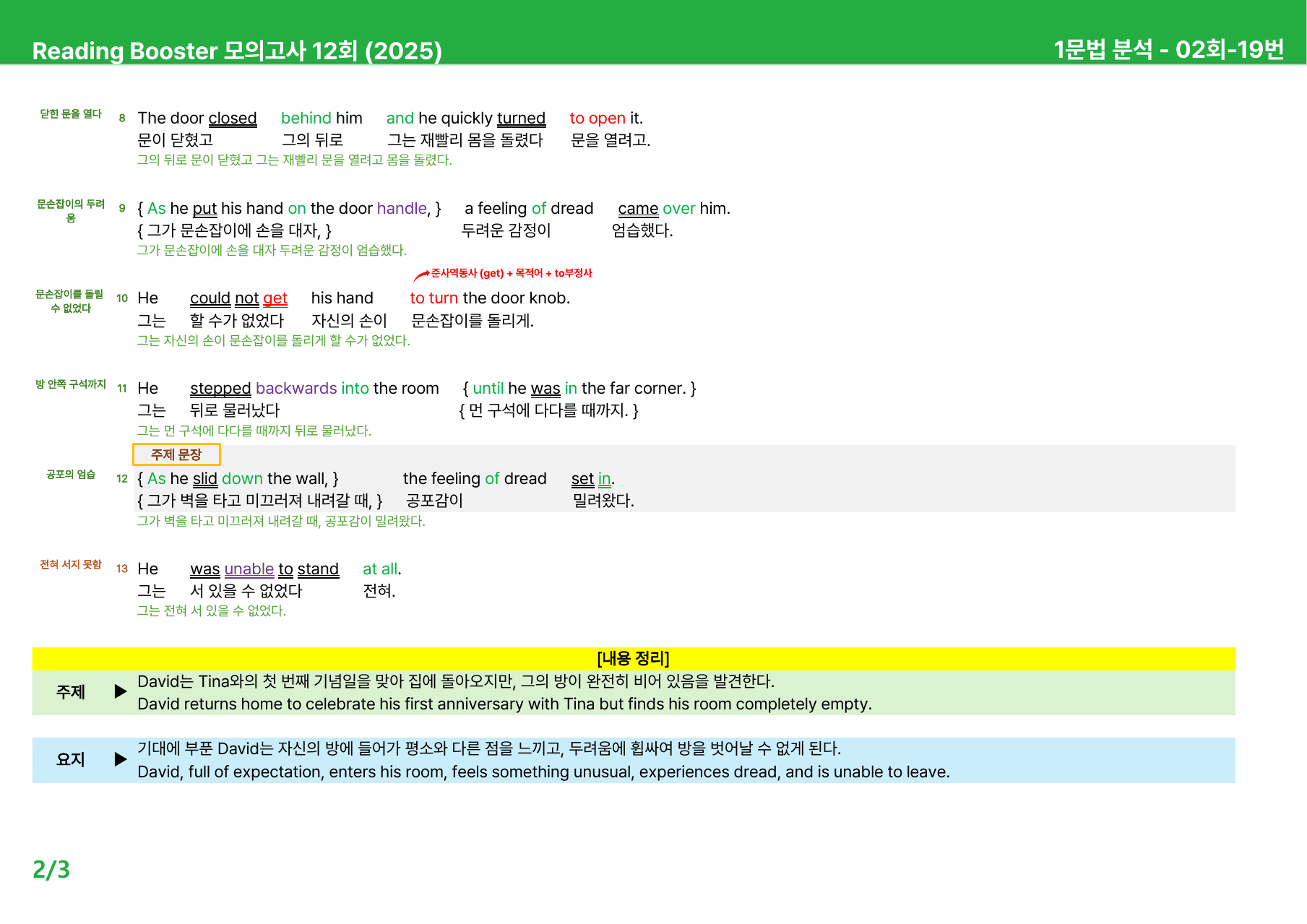 리딩부스터 모의고사 12회 (2025) - 2회 본문분석_preview_undefined