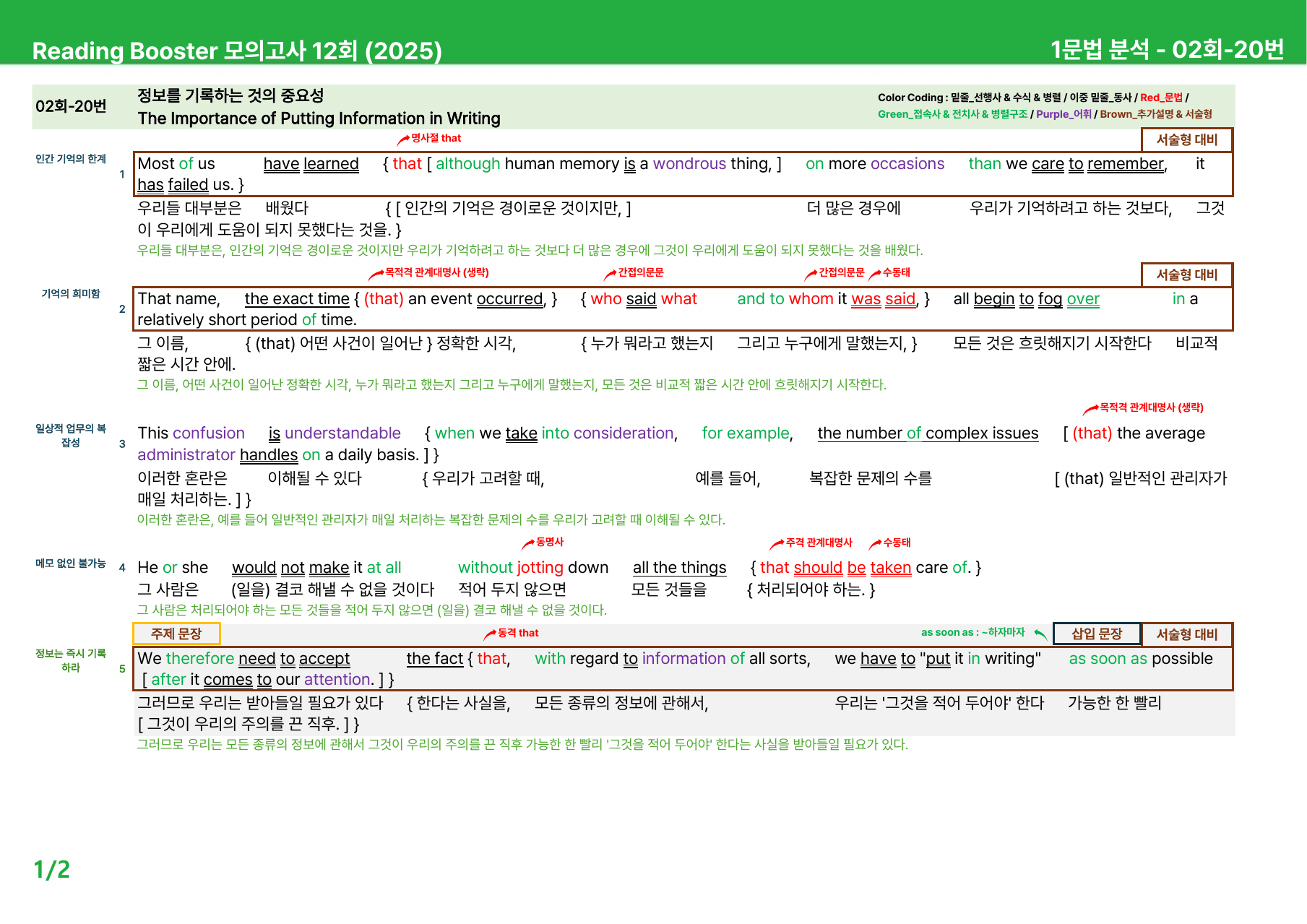 리딩부스터 모의고사 12회 (2025) - 2회 본문분석_preview_undefined