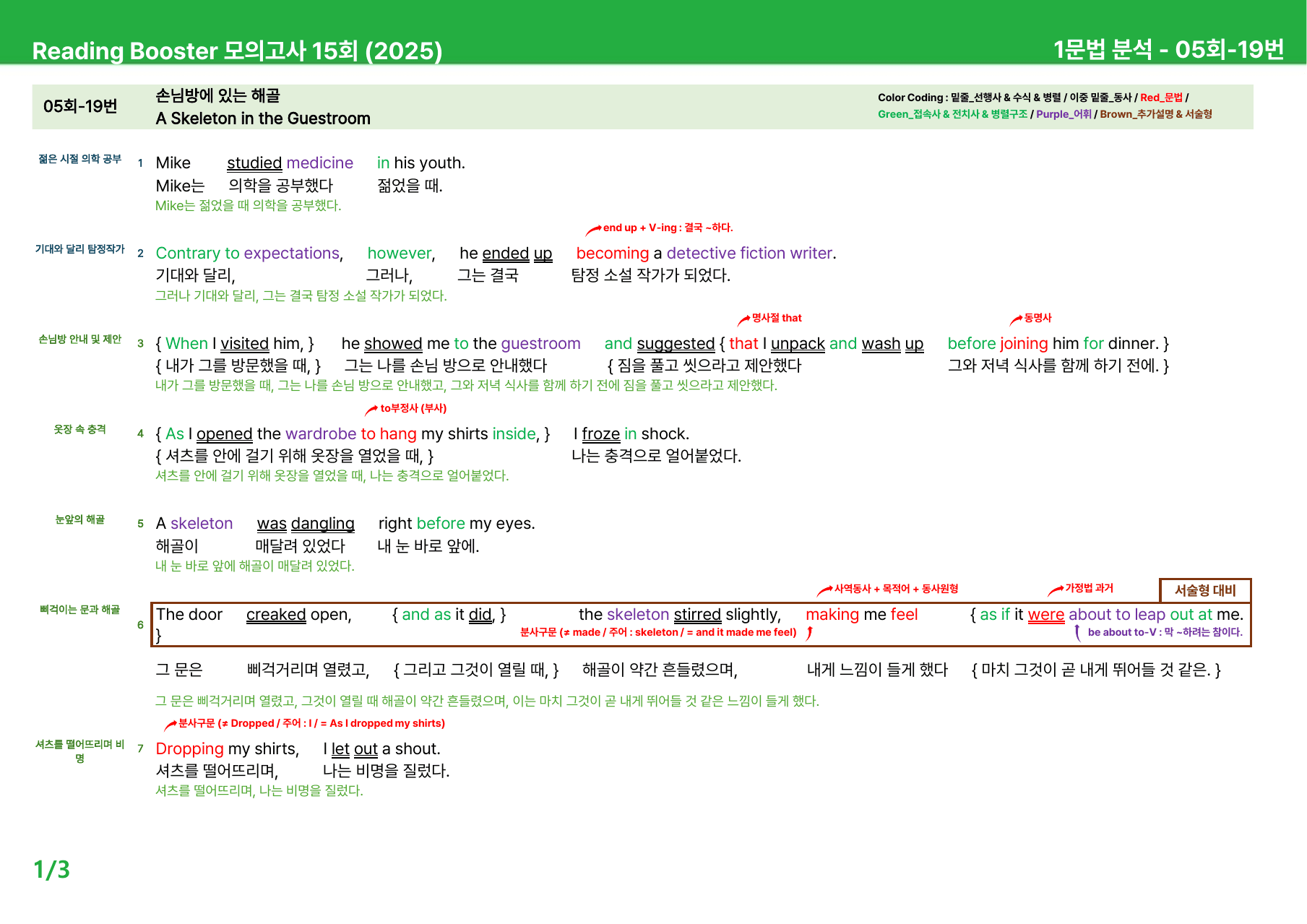 리딩부스터 모의고사 15회 (2025) - 5회 본문분석_preview_undefined