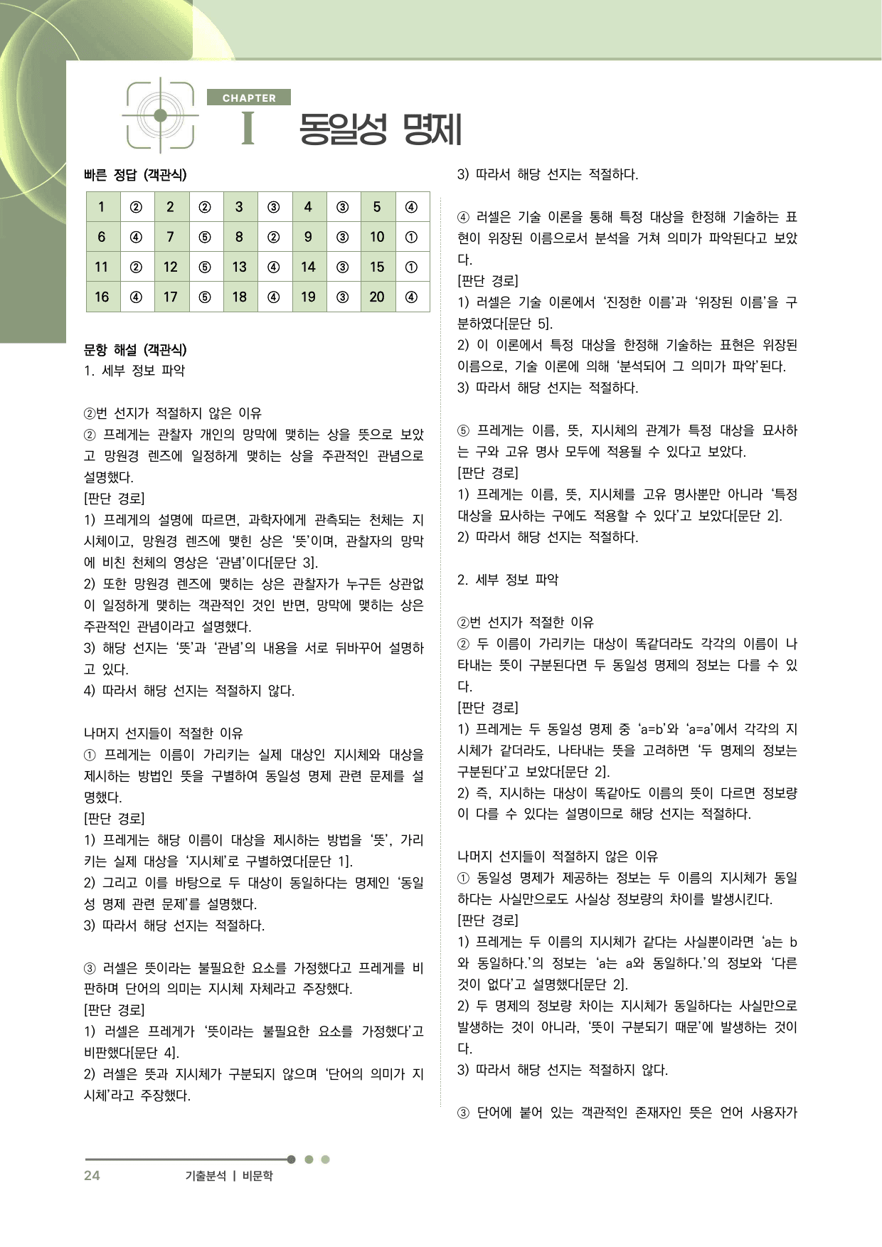 2027 수능특강 독서 과제장(동일성 명제 관련 문제)_preview_undefined