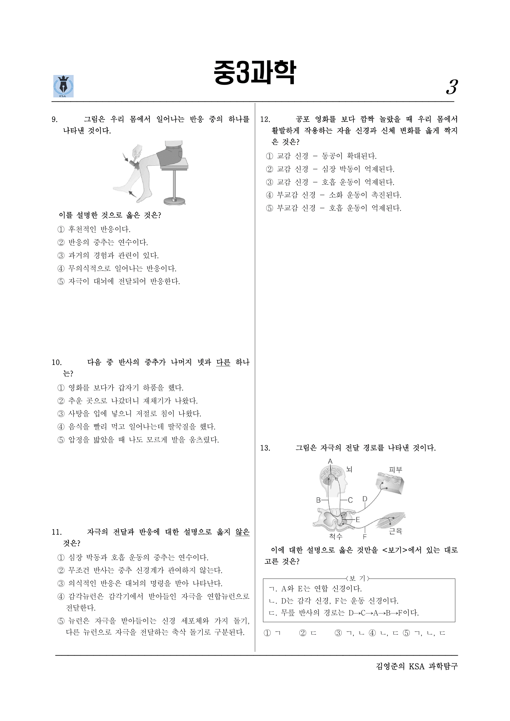 Ⅳ-자극과 반응–02.신경계와 호르몬_preview_undefined