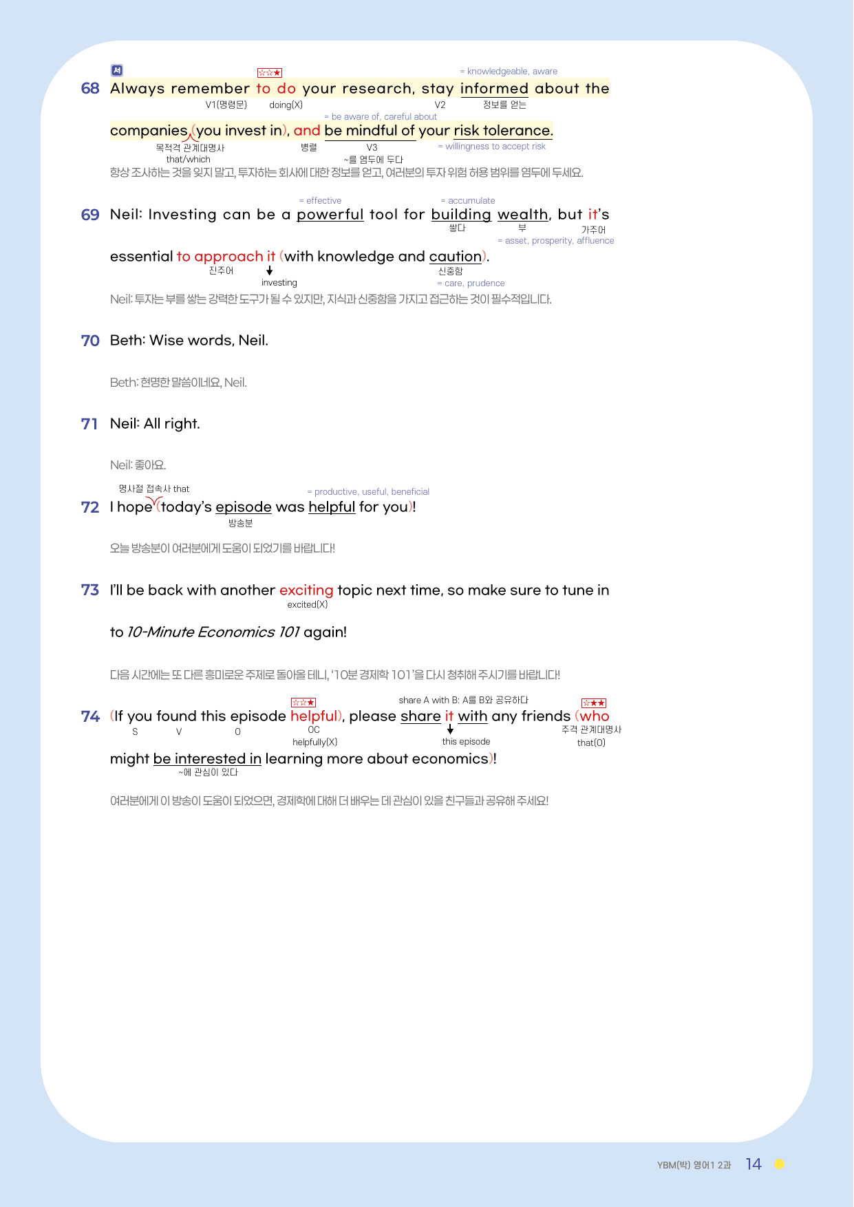 2과 분석서 YBM (박) 영어1 2022년 개정_preview_undefined