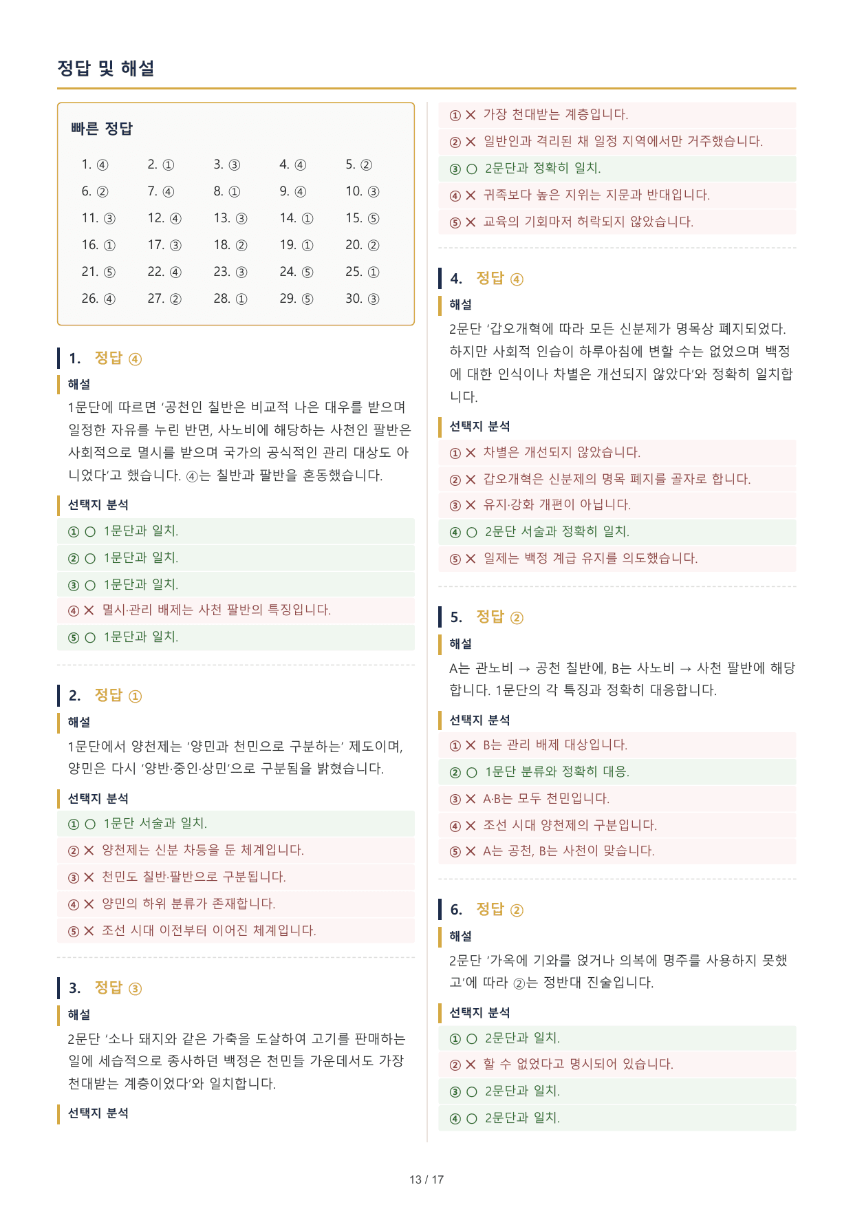 2027 수능특강 독서 1부 신분 질서 해방 형평 운동 객관식 30문제_preview_undefined