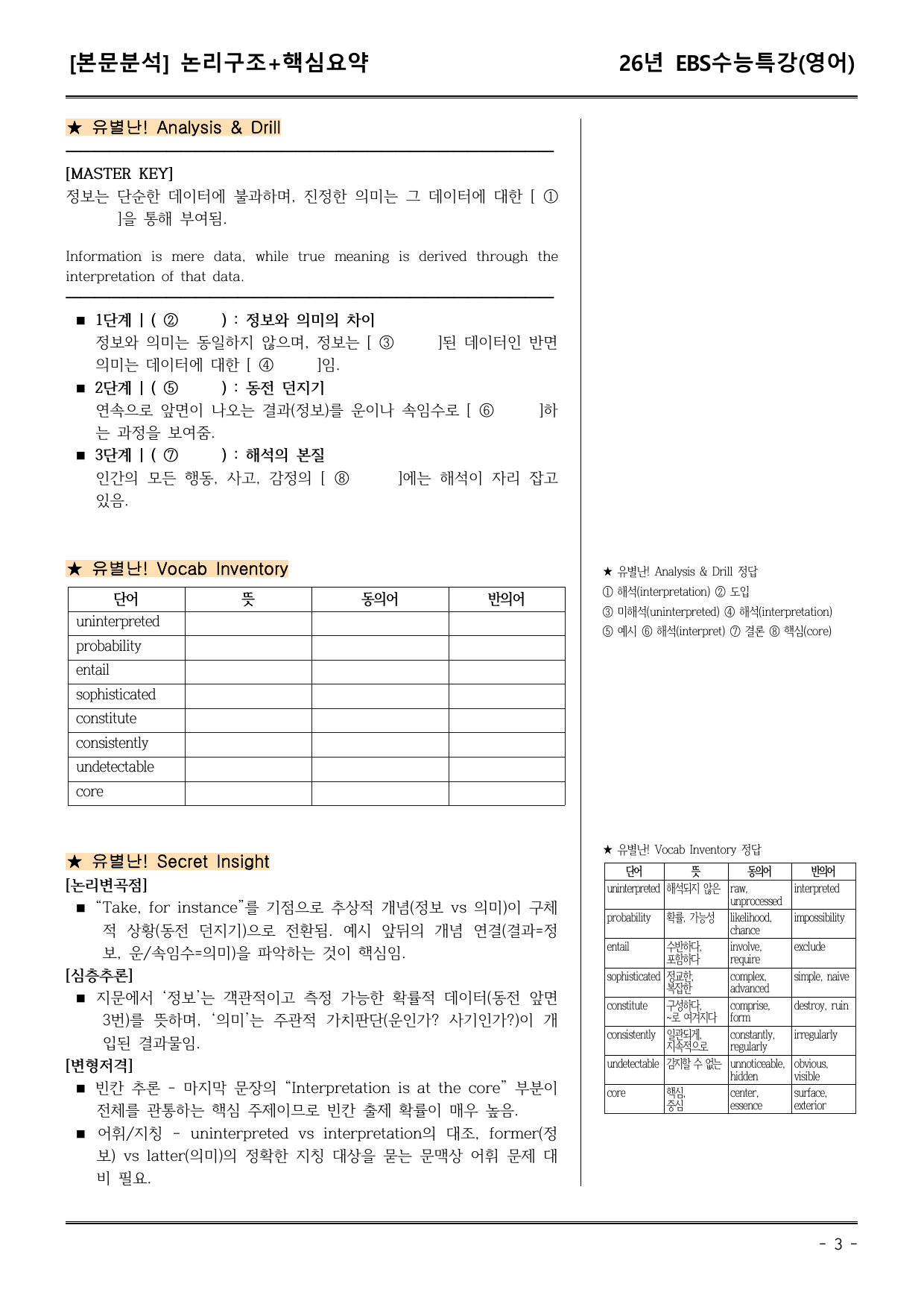 EBS수능특강(영어) 27강 본문분석(논리구조+핵심요약)_preview_undefined