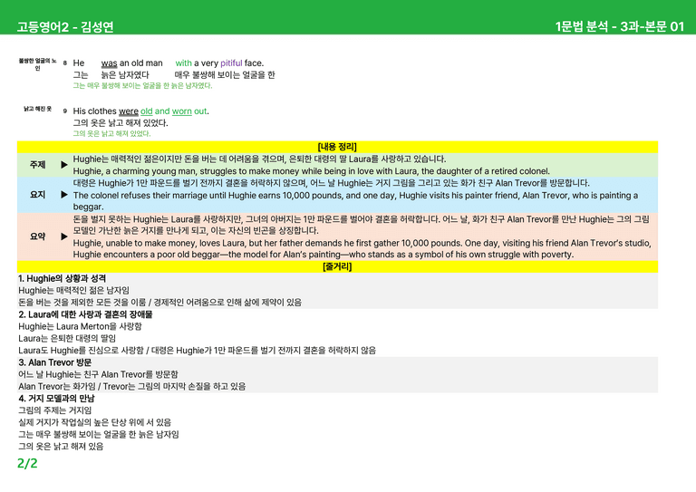 고등영어2 미래엔(김) 3과 상세분석 by 시드잉글리쉬_preview_2
