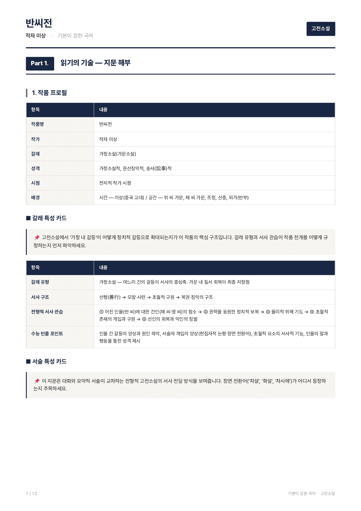 27 수특 문학 고전산문04 반씨전 지문분석_preview_undefined