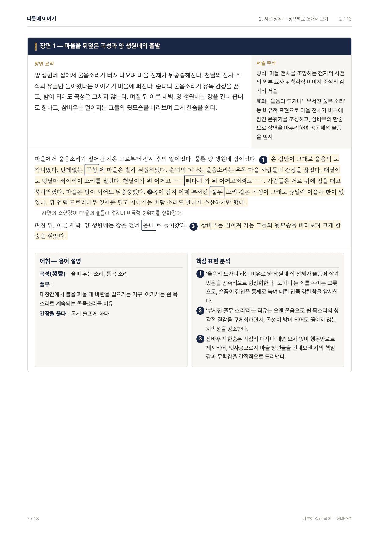 27 수특 문학 현대소설04 나룻배이야기 지문분석_preview_undefined