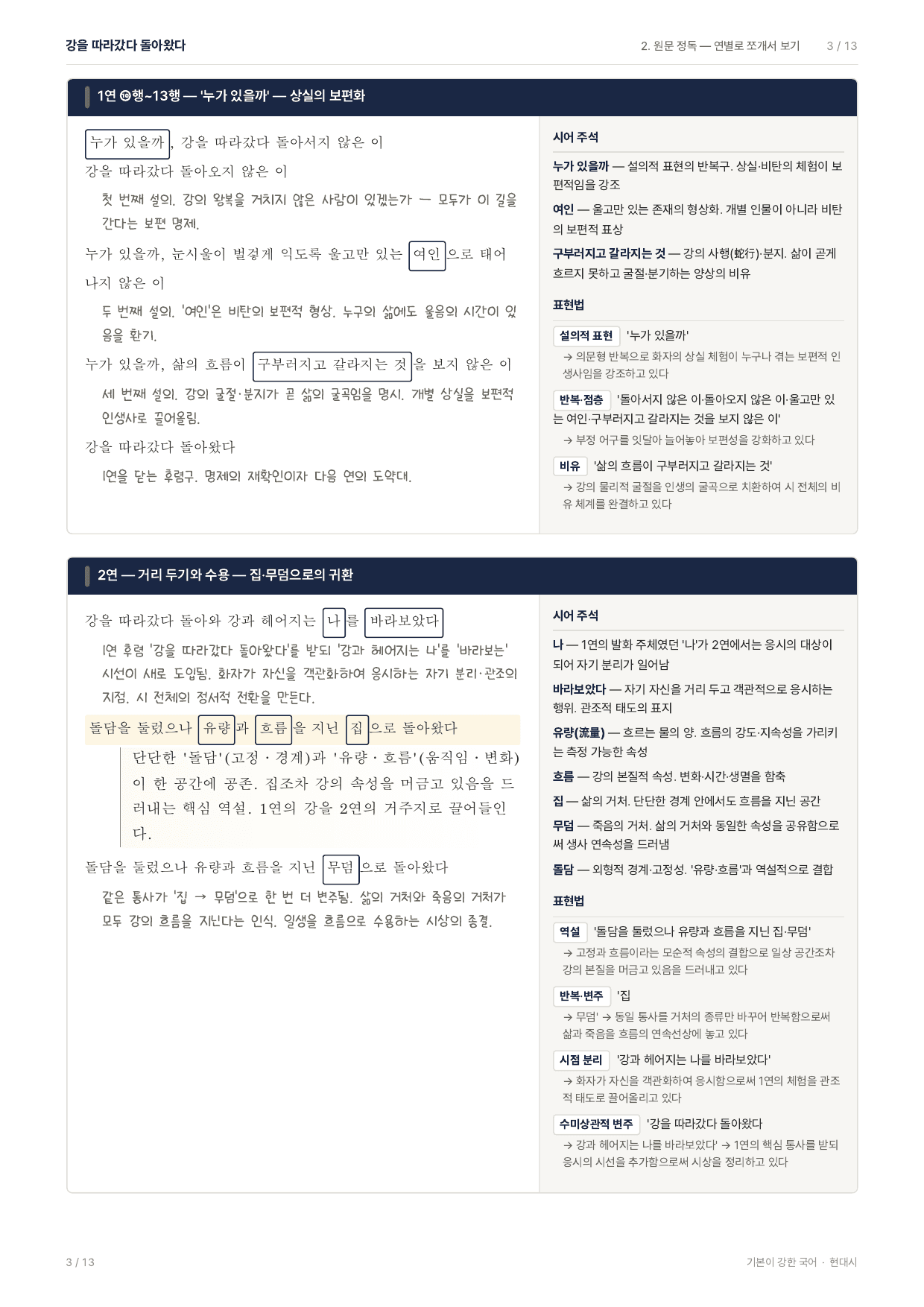27 수특 문학 갈래복합11 강을 따라갔다 돌아왔다 지문분석_preview_undefined
