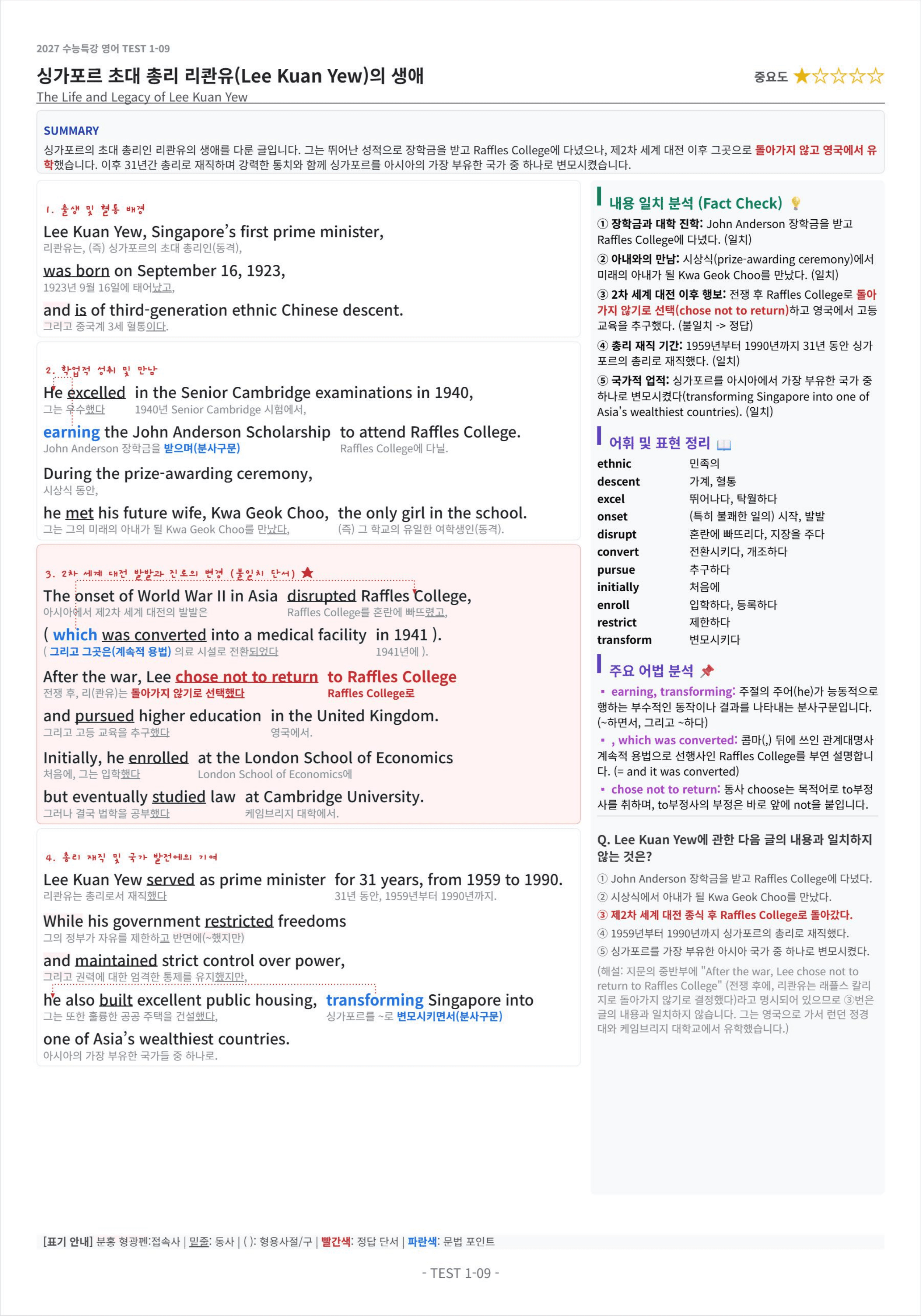 2027 수능특강 영어 TEST 1 킹스분석_preview_undefined