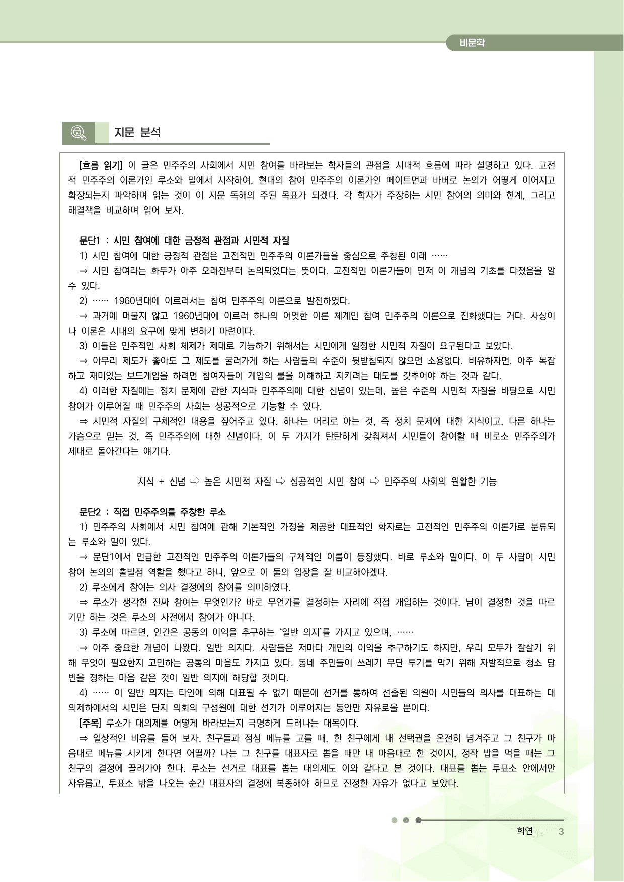 2027 수능특강 독서 과제장(시민 참여에 대한 견해)_preview_undefined