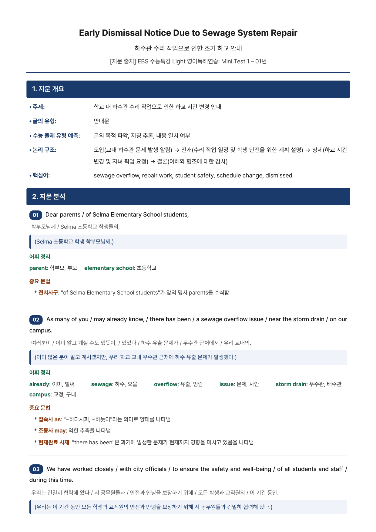 EBS 수능특강Light 영어독해연습-Mini TEST 1 (본문분석)_preview_undefined