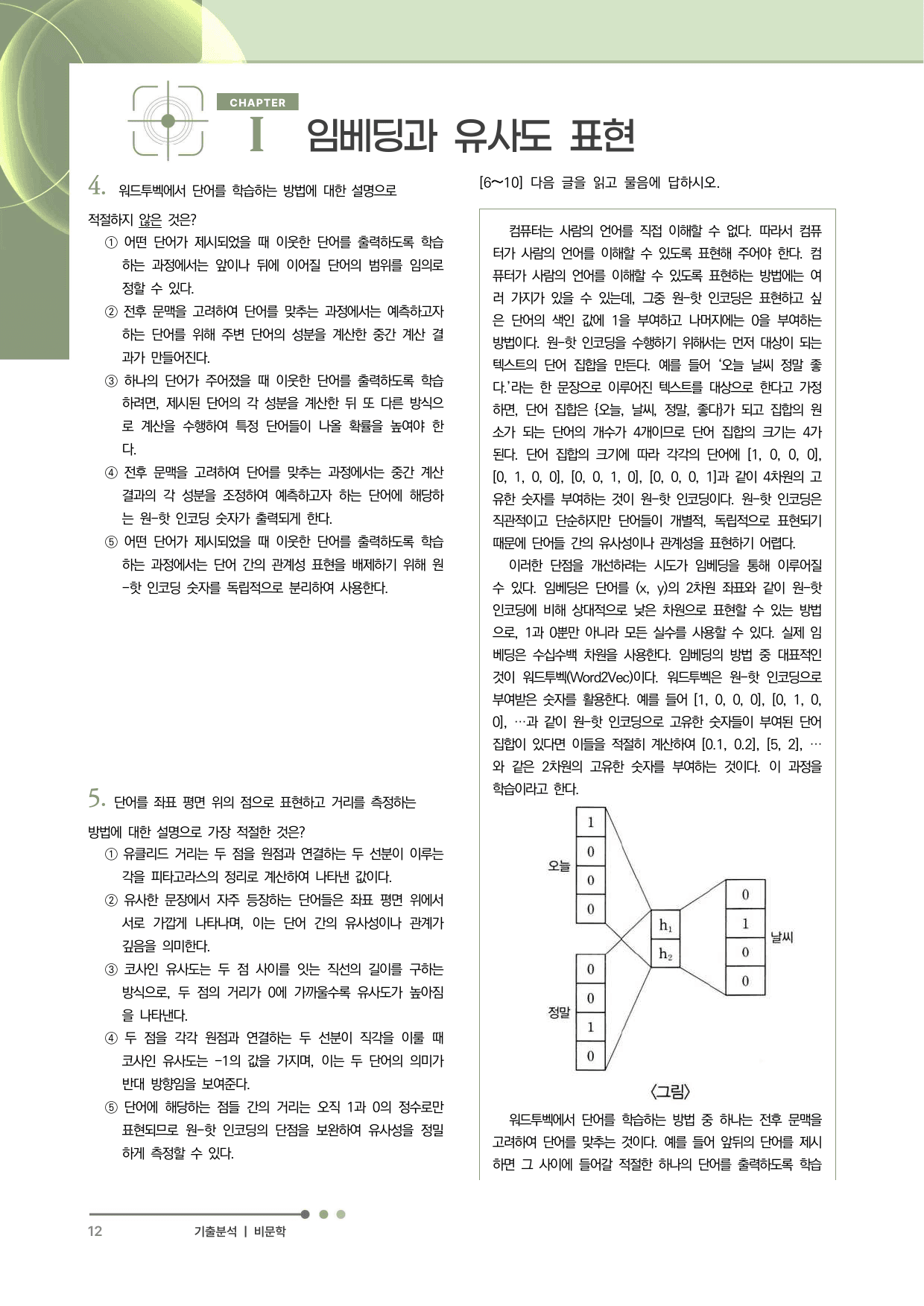 2027 수능특강 독서 과제장(임베딩과 유사도 표현)_preview_undefined