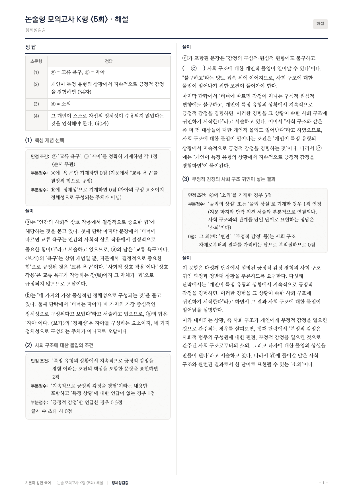 국민대 국어 약술형 사회10 정체성검증 교류욕구 터너_preview_undefined