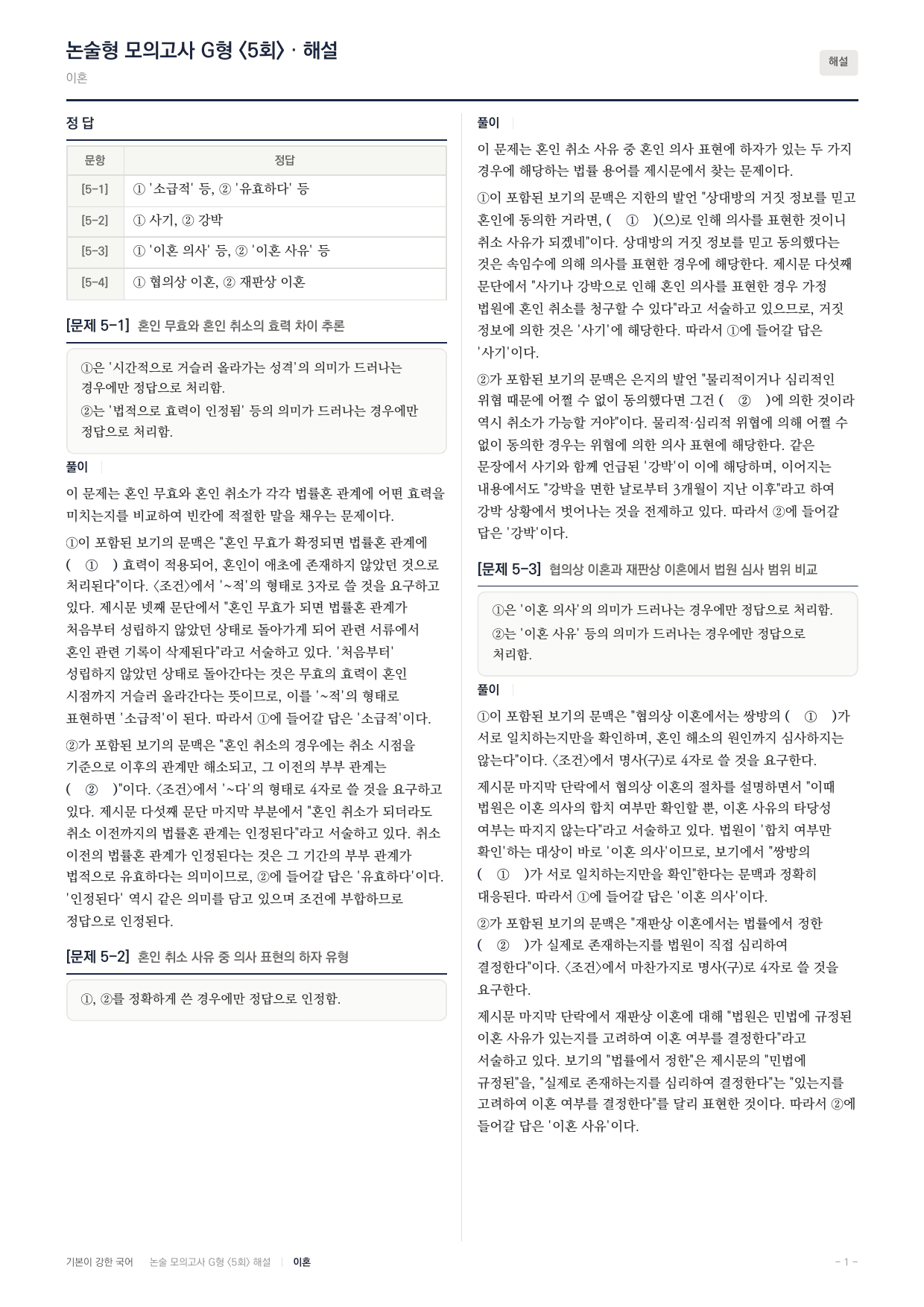 2027 가천대 국어 약술형 사회06 혼인 이혼 _preview_undefined
