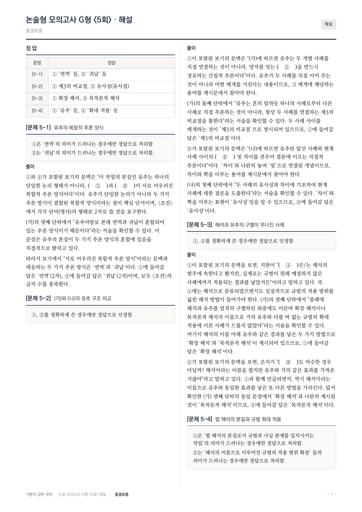2027 가천대 국어 약술형 주제통합11 유추 법해석 흠결보충_preview_undefined