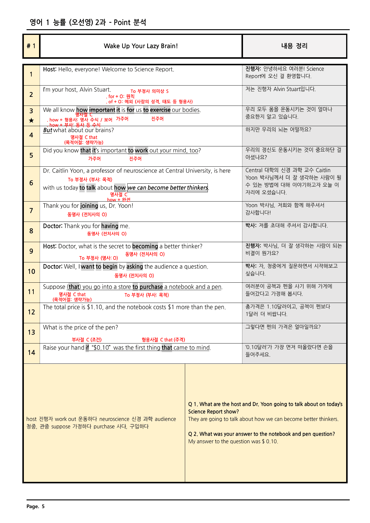 고등영어1 능률(민) 2과 깔끔한 분석과 완벽한 테스트 (52페이지)_preview_undefined