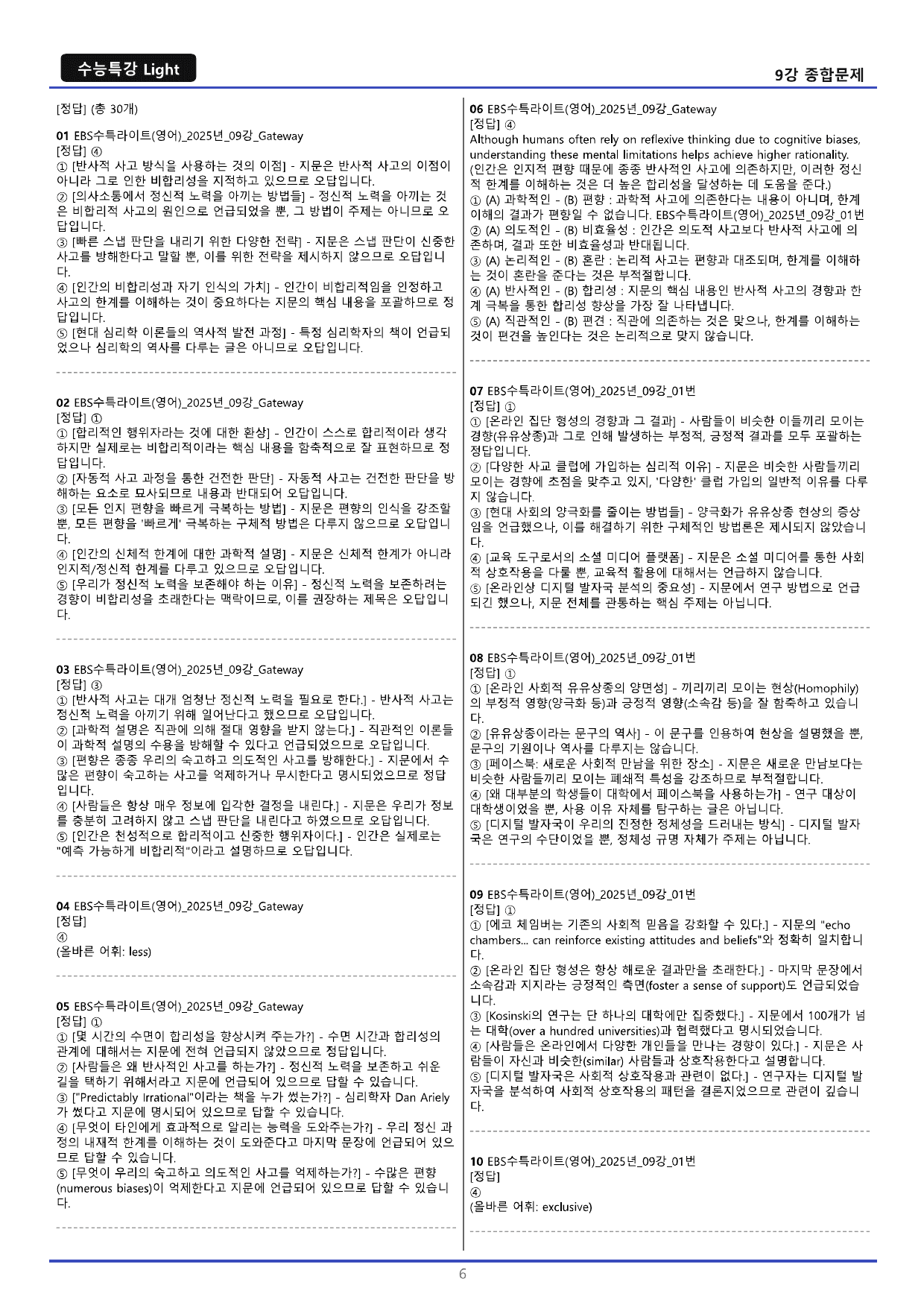수능특강Light(25) 9강 종합 변형 30문제 (gateway 포함)_preview_undefined