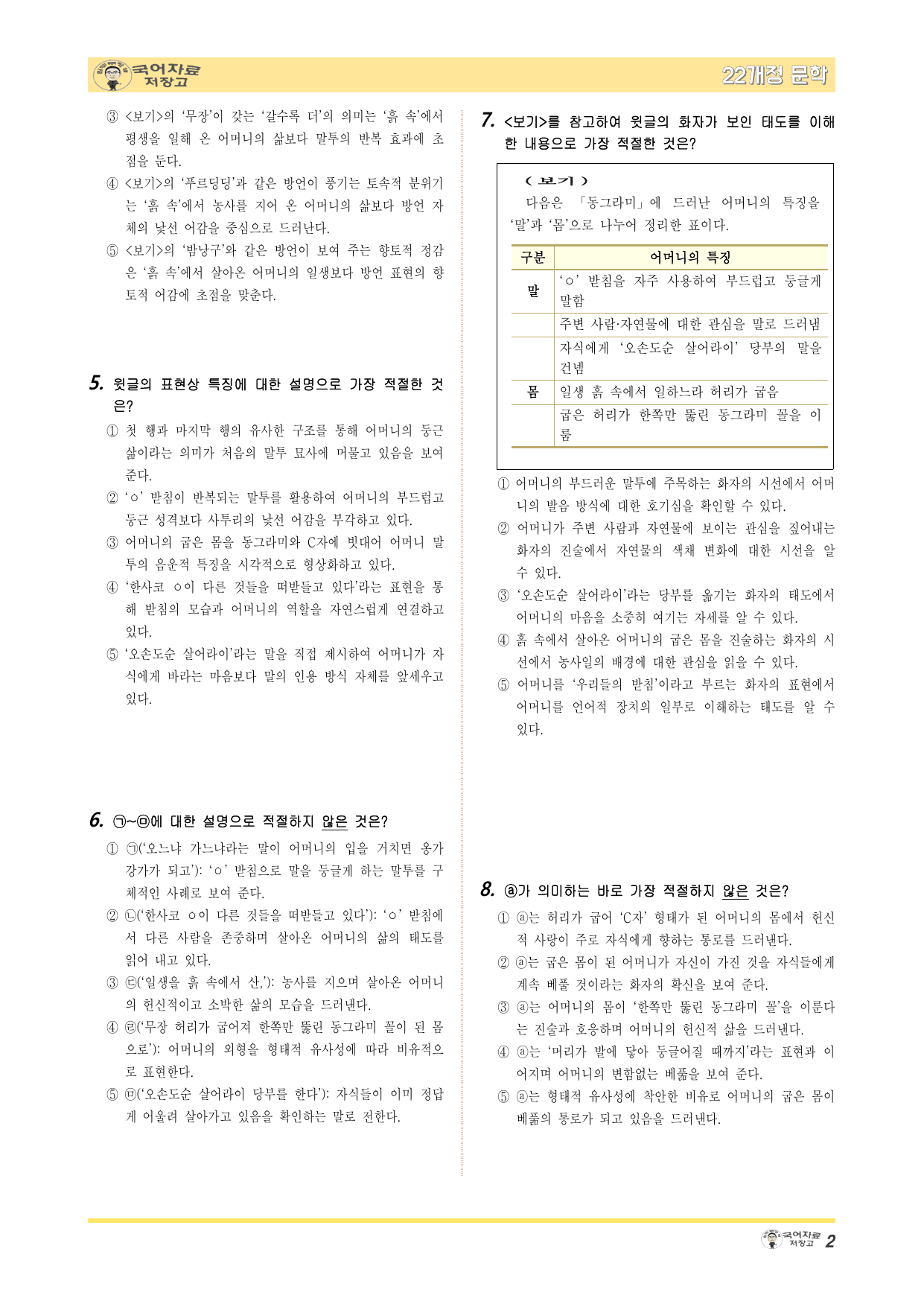 22개정문학 창비 2.(1)①동그라미(이대흠)-변형 문제(NEW)_preview_undefined