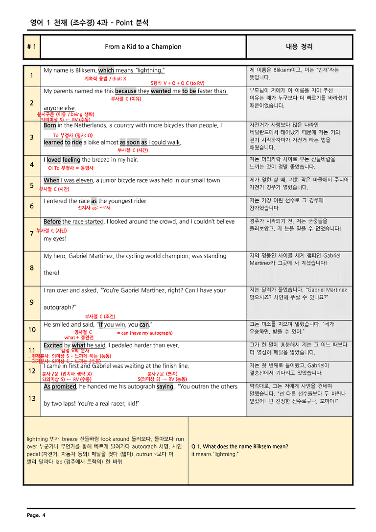 고등영어1 천재(조수경) 4단원 분석 by 소담동 영어 홍쌤_preview_4