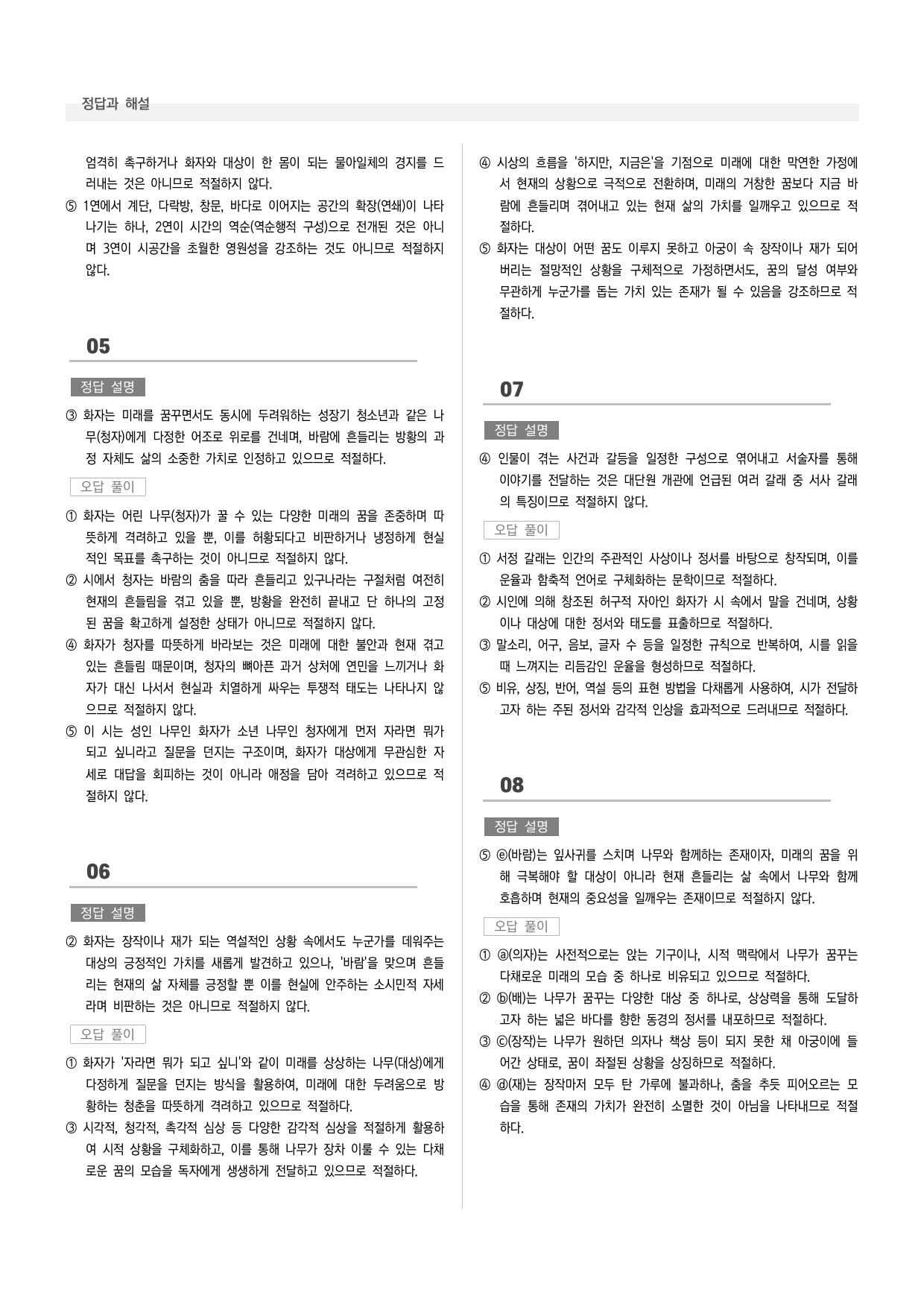 공통국어1 천재(철) 3-(1) 나무의 꿈_preview_undefined