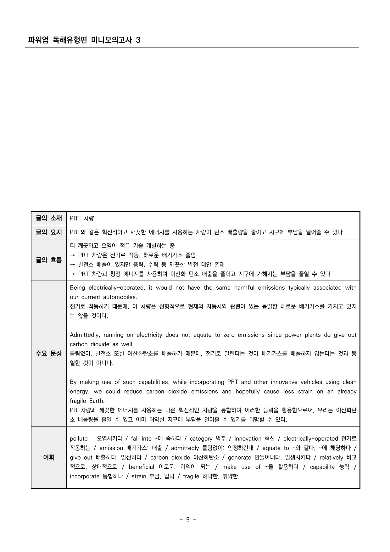 파워업 독해유형편 미니모의고사 03 분석지_preview_undefined