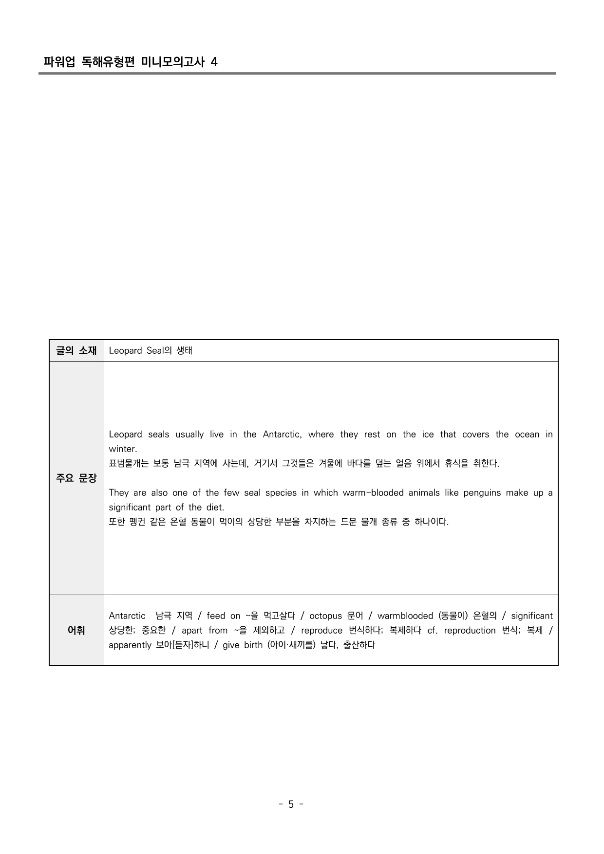 파워업 독해유형편 미니모의고사 04 분석지_preview_undefined