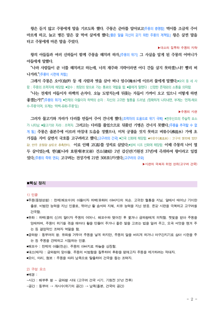 (문학-비) 3-2 주몽 신화(작자 미상) ■(해설•정리)-(4쪽)_preview_2