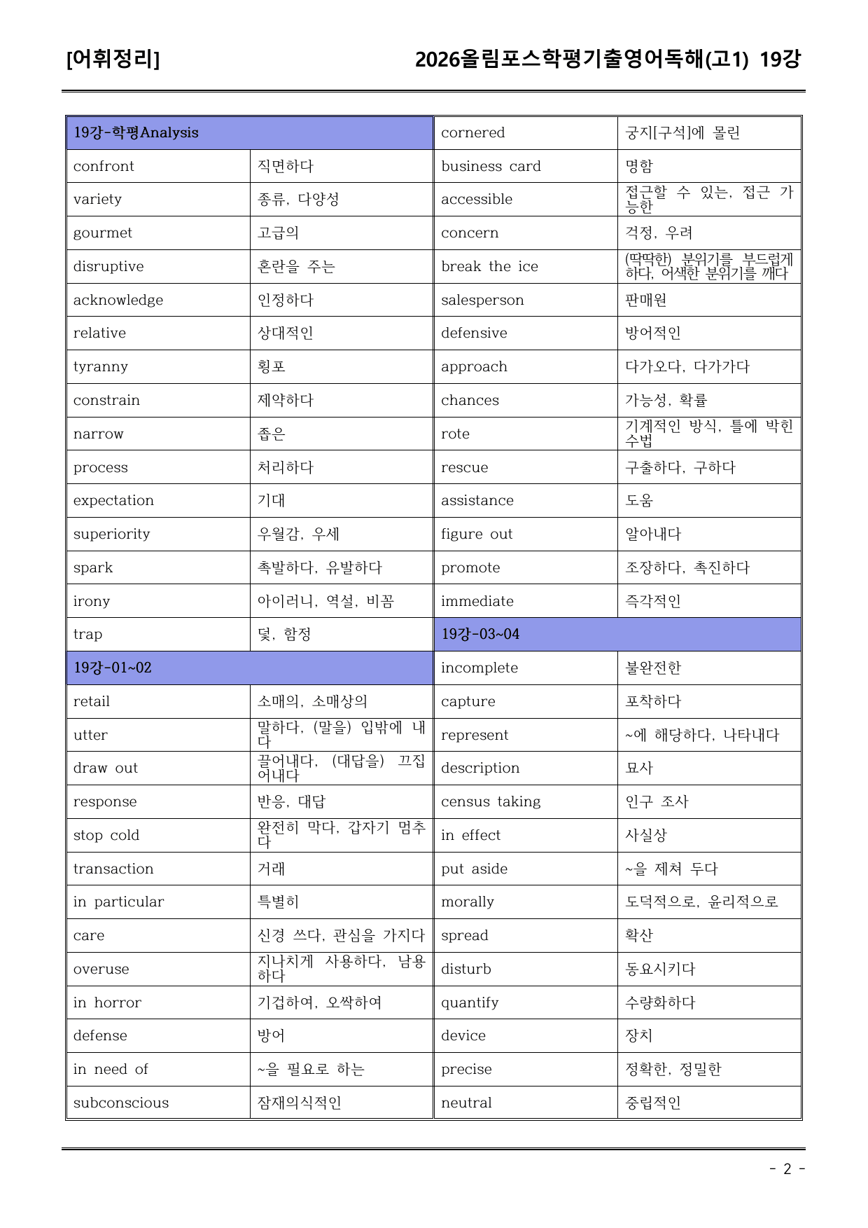 26EBS올림포스학평기출(고1) 19강 어휘+워크북+기본변형_preview_undefined