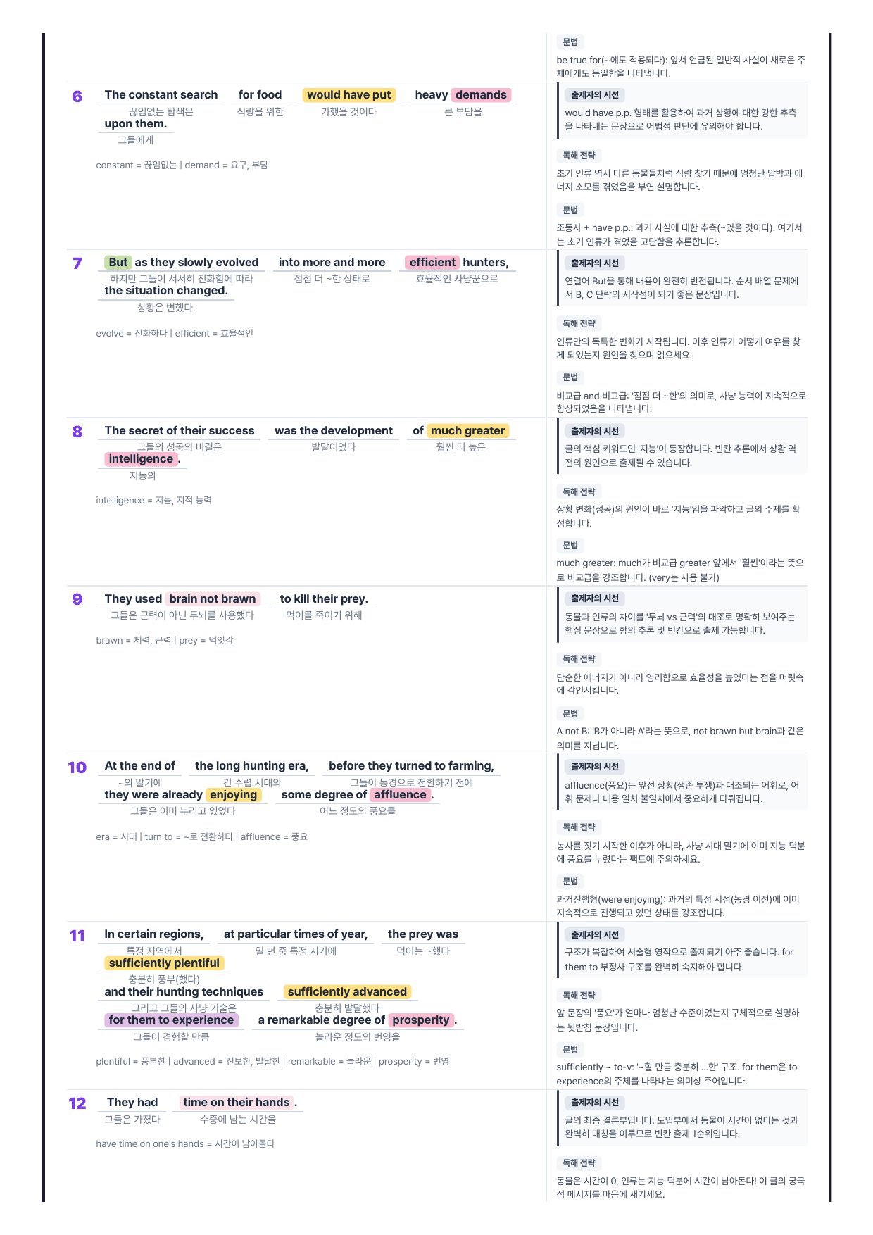 2026년 6월 고2 모의고사 리얼라이트 뽀개기 18~45번 분석본_preview_undefined