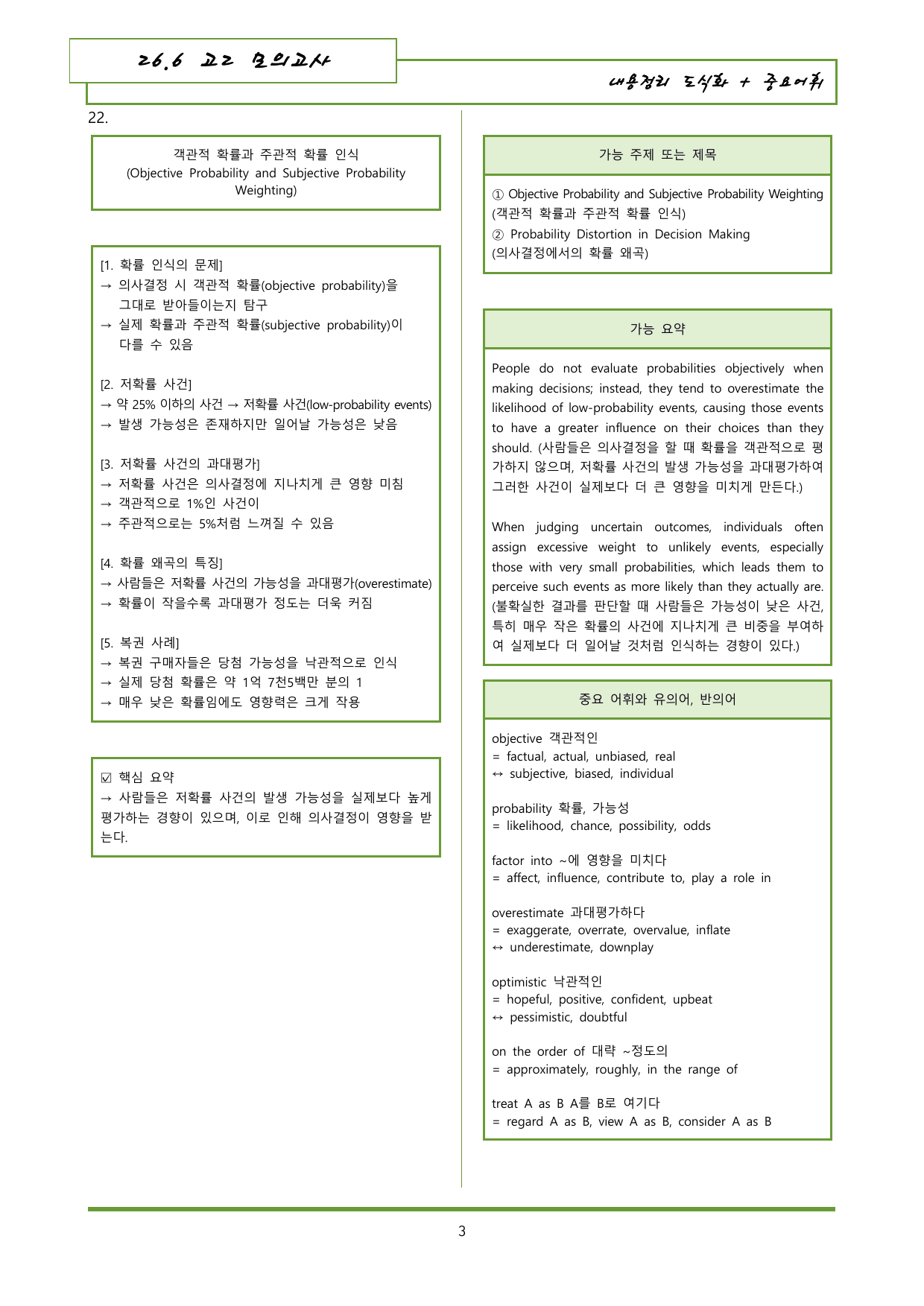 26년 6월 고2 모의고사 영어 내용정리 도식화+유의어!_preview_undefined