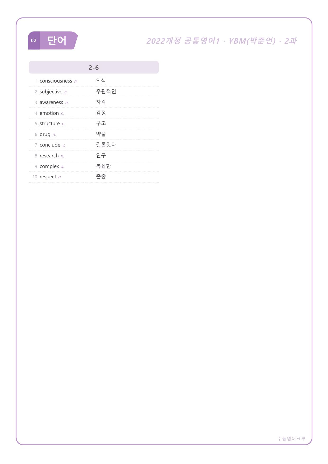(2022개정)_공통영어1_YBM(박준언)_2과_All at Once_preview_undefined