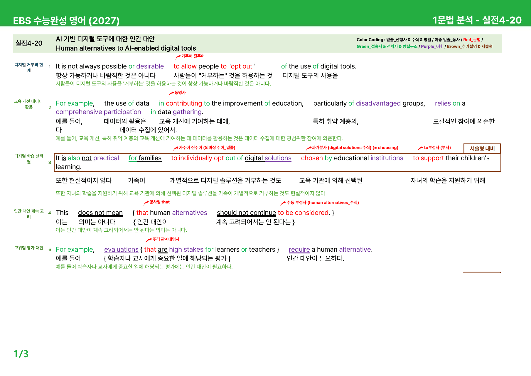 EBS 수능완성 영어 (2027) - 실전4 본문분석_preview_undefined