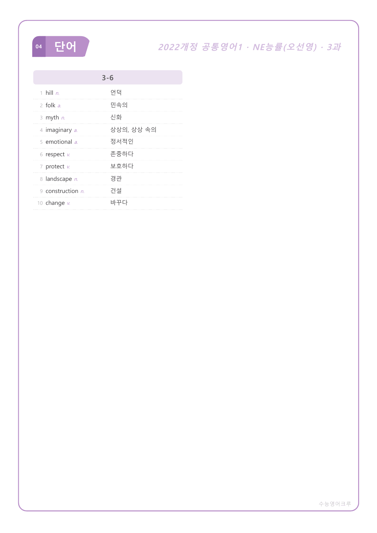 (2022개정)_공통영어1_NE능률(오선영)_3과_All at Once_preview_undefined
