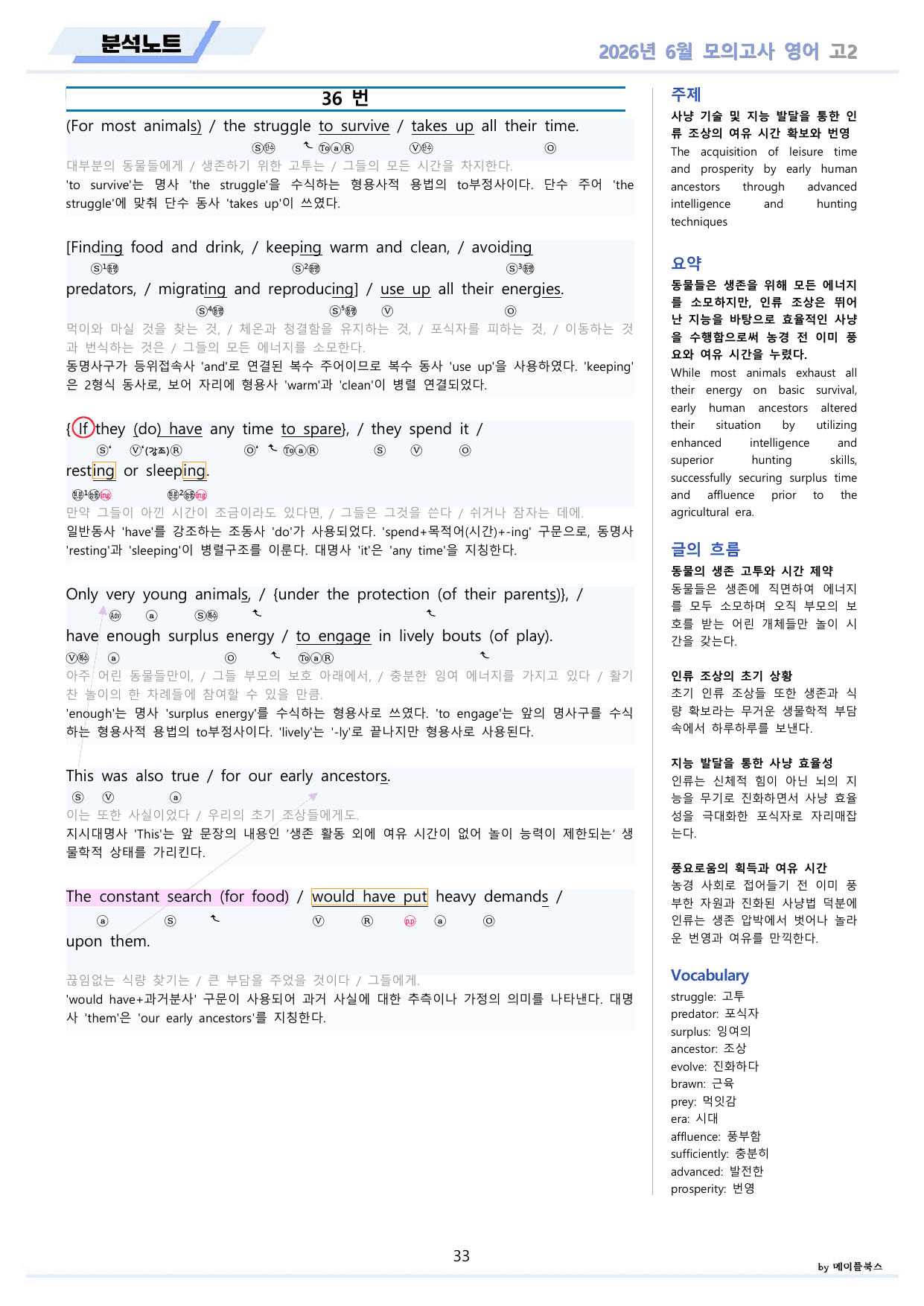2026년 6월 모의고사 영어 고2 변형문제 분석노트 워크북 12종 할인_preview_undefined