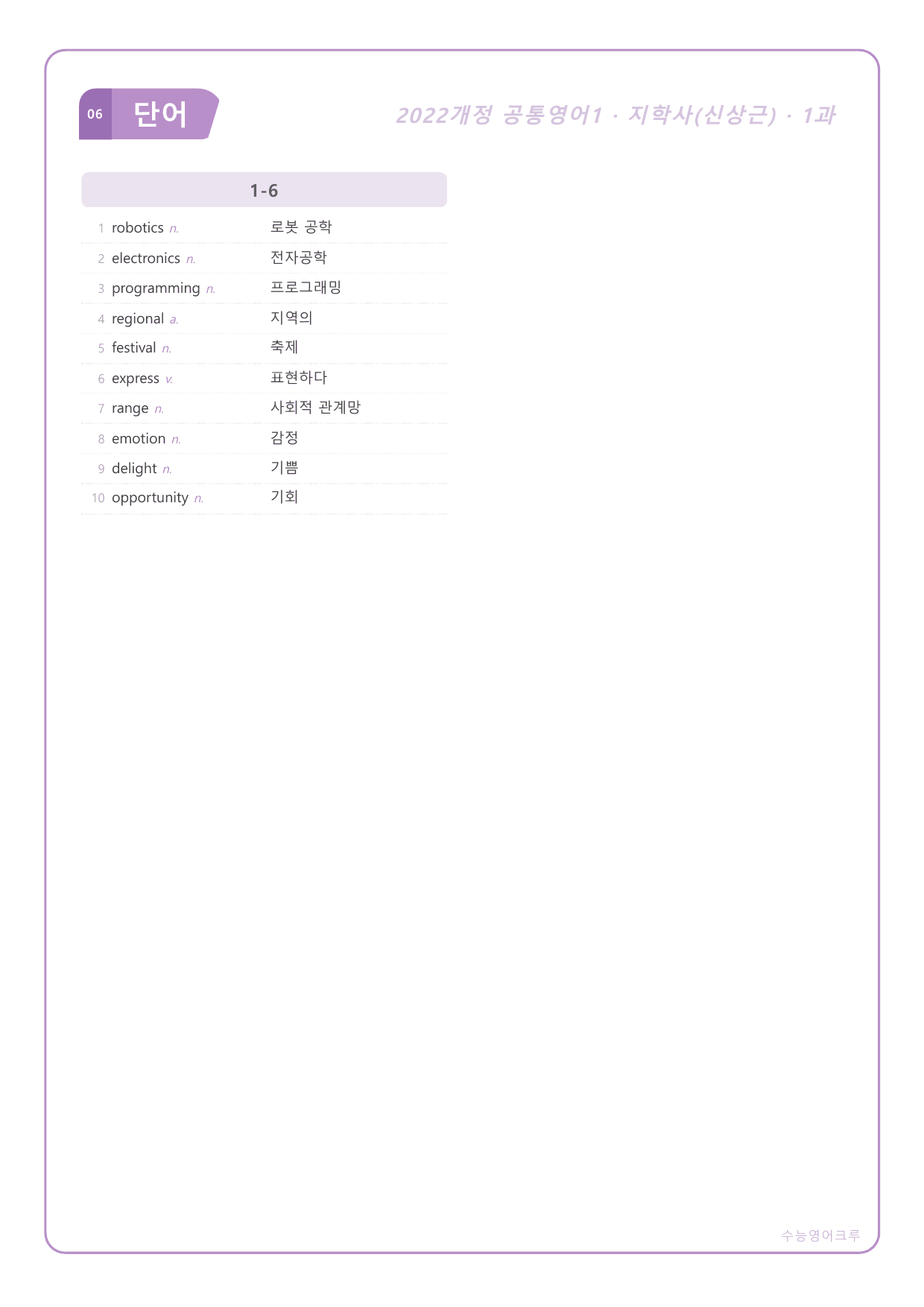 공통영어1_지학(신상근) · 1과_(수업용자료)_All at Once_preview_undefined
