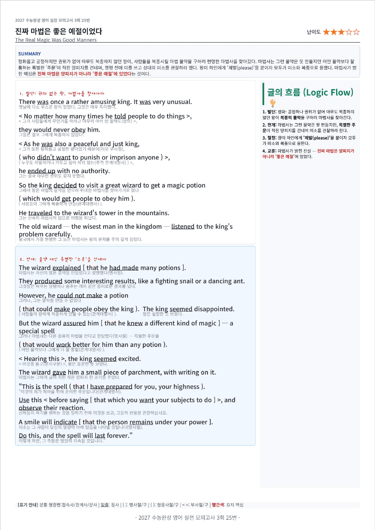 2027 수능완성 영어 실전 모의고사 3회 킹스분석_preview_undefined