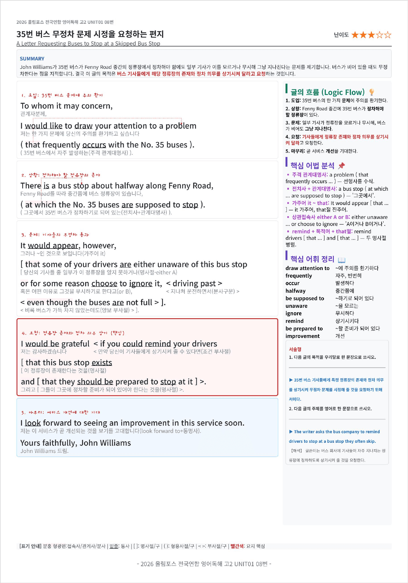 2026 올림포스 전국연합학력평가 영어독해 고2 UNIT 1 킹스분석_preview_undefined