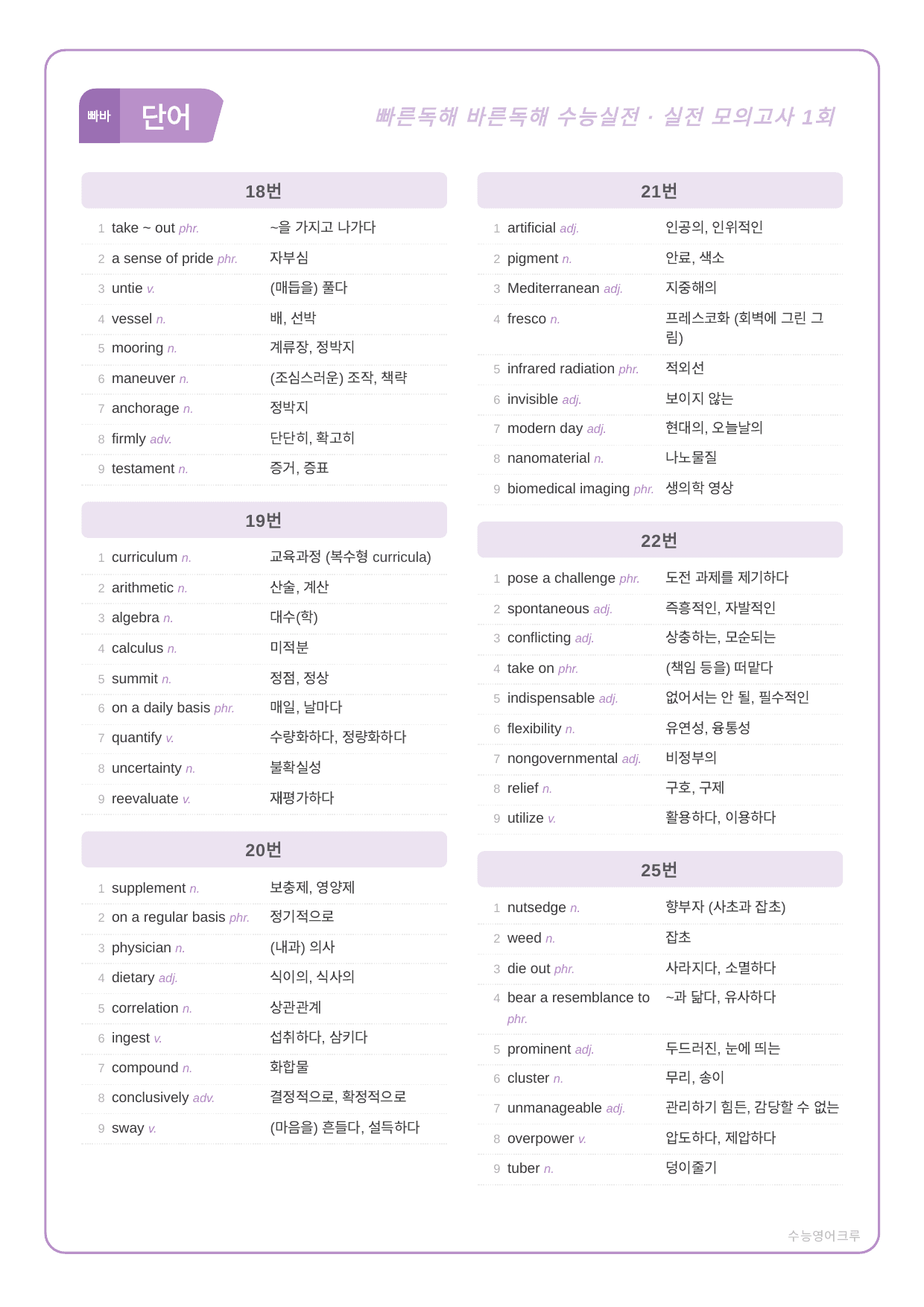 빠른독해바른독해_실전_실전1회모의고사_분석노트 및 워크북(수업용자료)_preview_undefined