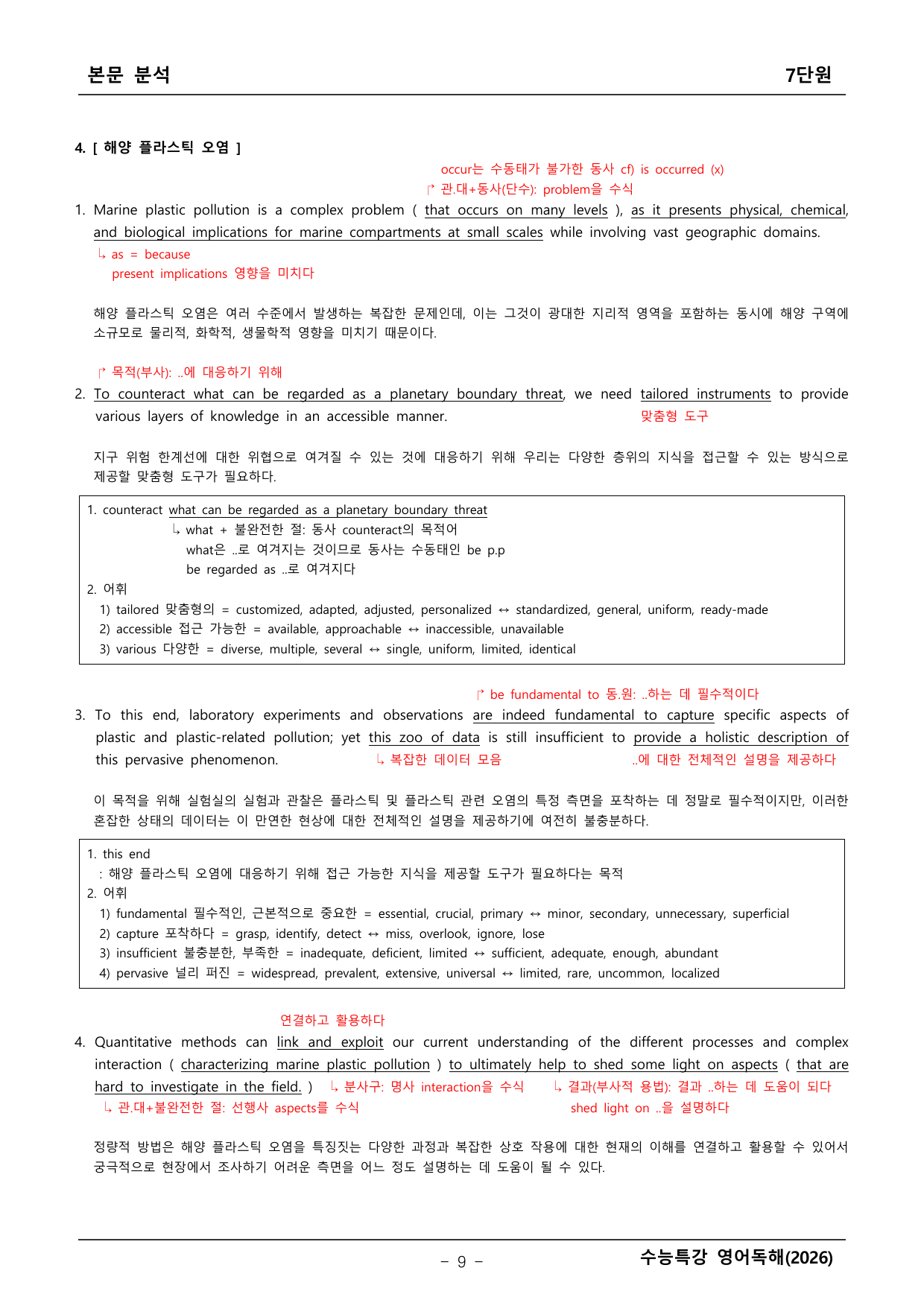2027학년도 수능특강 영어독해 본문분석 _preview_undefined