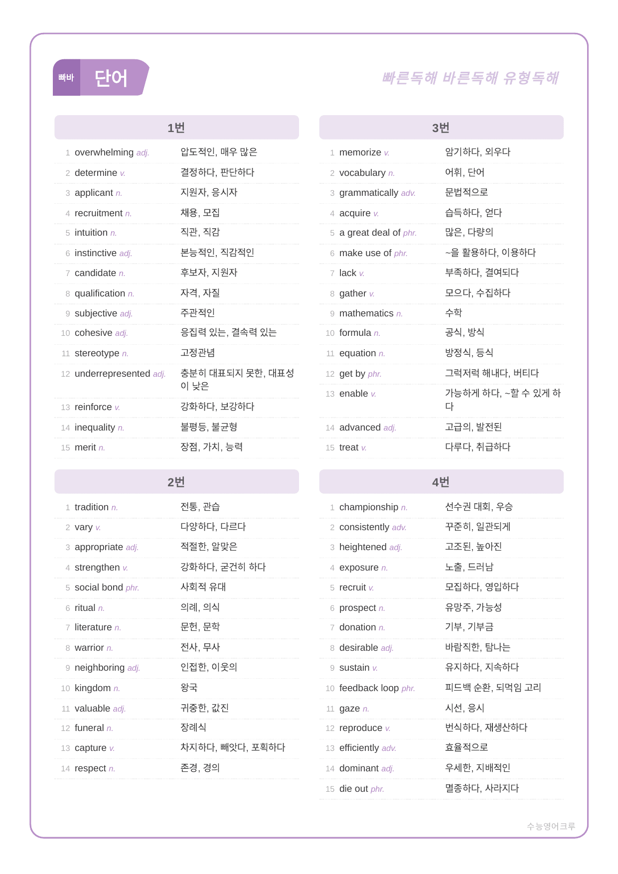 빠바_유형독해_Mini Test-04_분석노트 및 워크북(수업용자료)_preview_undefined