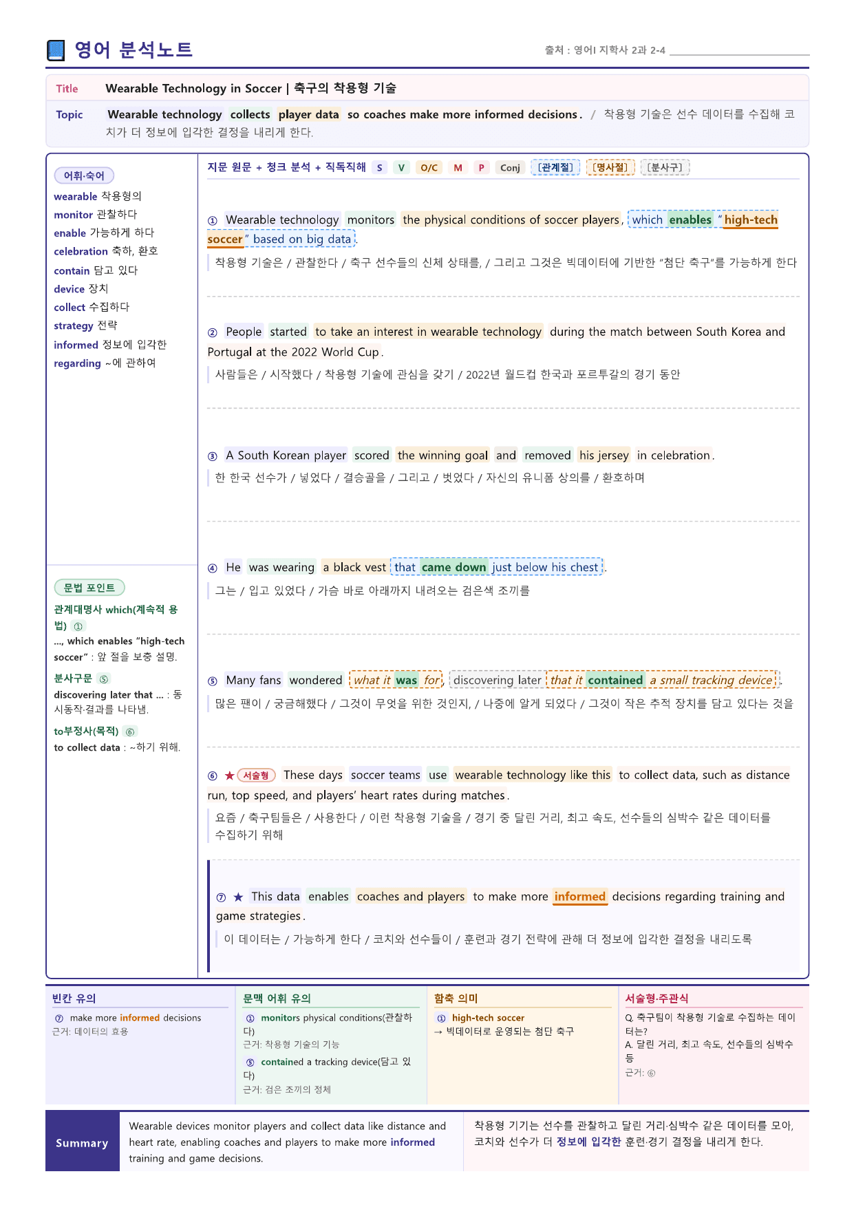 영어I_지학사_신상근_2과_분석노트 및 수업용 Workbook_preview_undefined