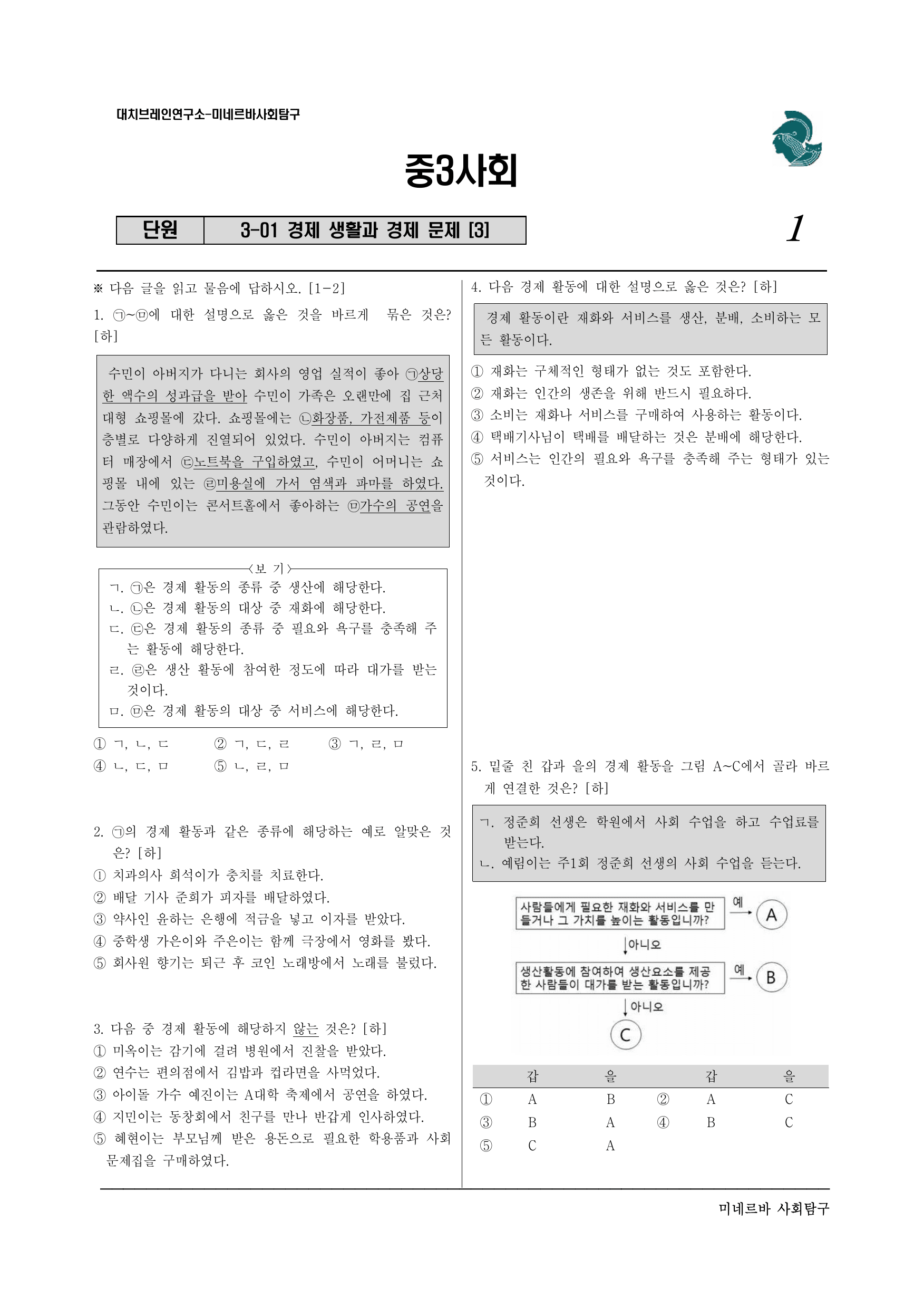 중3 사회 3-1 경제 생활과 경제 문제(3)_preview_undefined