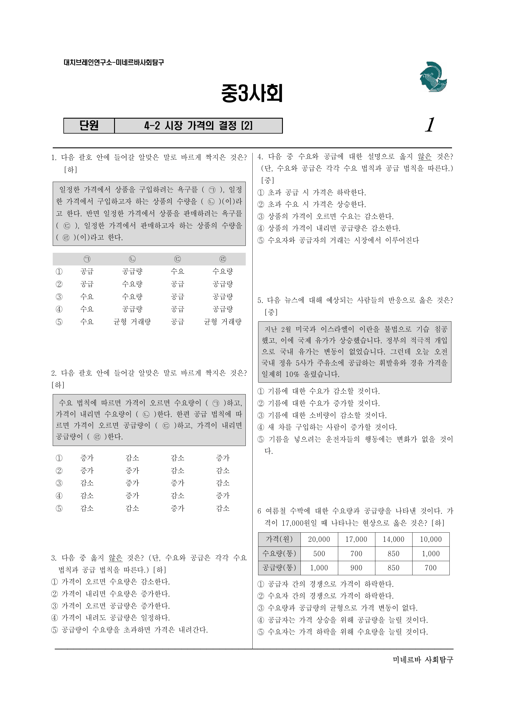 중3 사회 4-2. 시장 가격의 결정(2)_preview_undefined