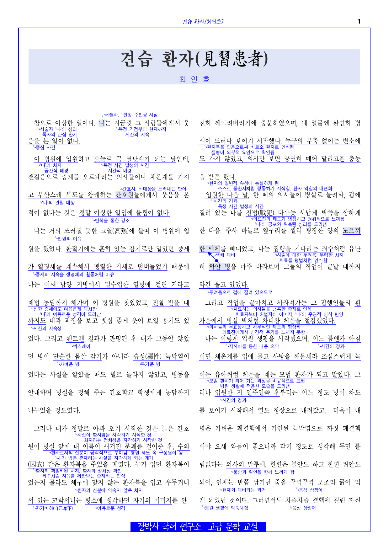 견습환자(최인호) 전문+분석(일부)+해설+문제_preview_undefined