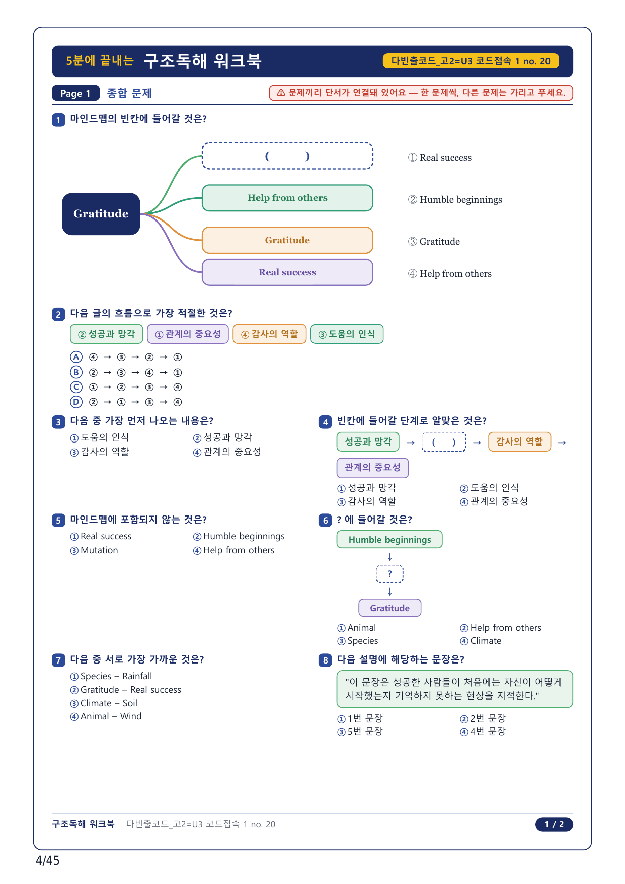 1-2번_다빈출코드_영어독해_고2_Unit 3_10지문_preview_undefined