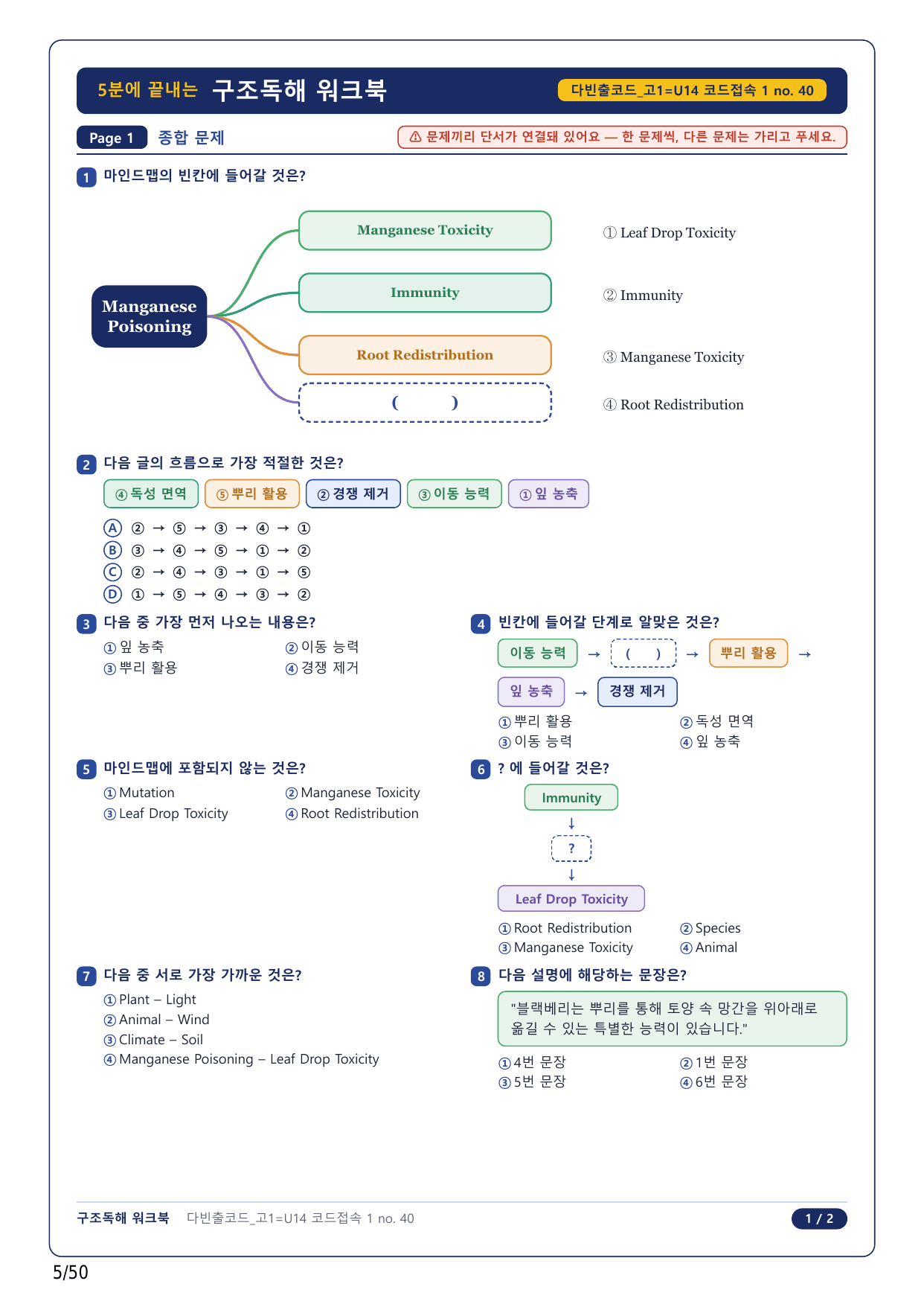 1-2번_다빈출코드_영어독해_고1_U 14_10지문(보너스 자료)_preview_undefined