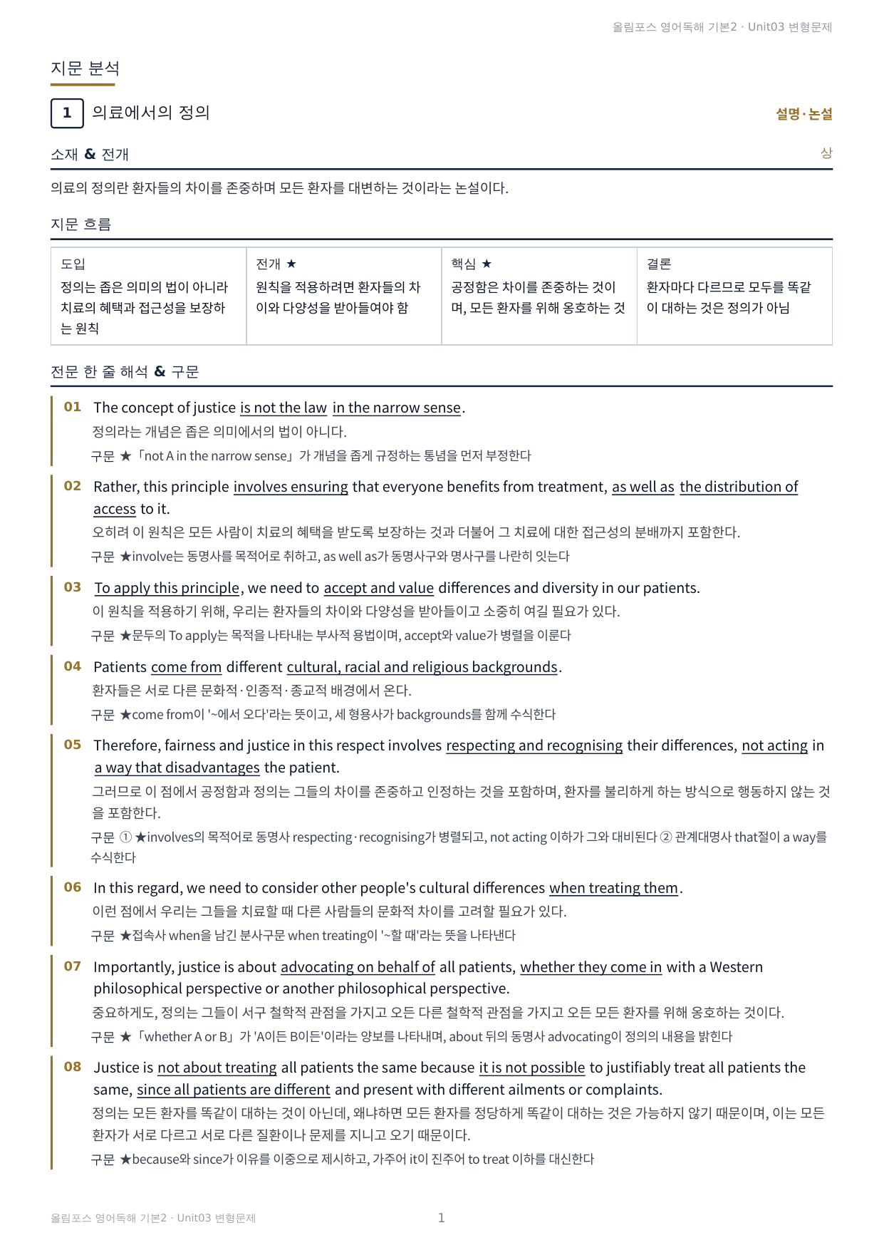 올림포스 독해 기본2 Unit3 실전 최적화 변형문제214제(서술형포함)_preview_undefined