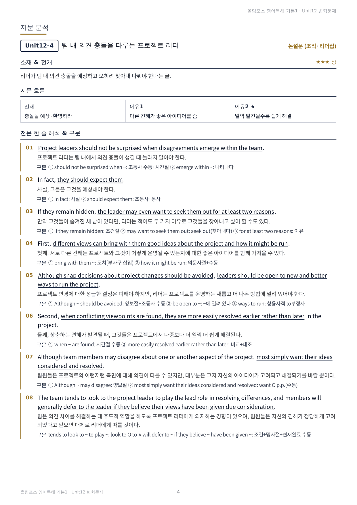올림포스 독해 기본1 Unit12 실전 최적화변형문제162제(서술형포함)_preview_undefined